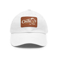On The 9's Leather Patch Dad Hat – Vintage Golf Cap