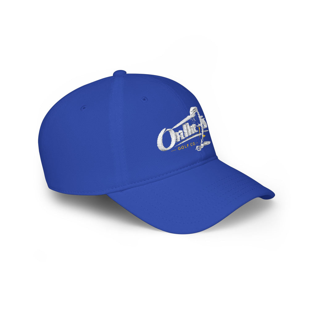 On The 9's Golf Low Profile Baseball Cap - Embroidered Red Golf Hat