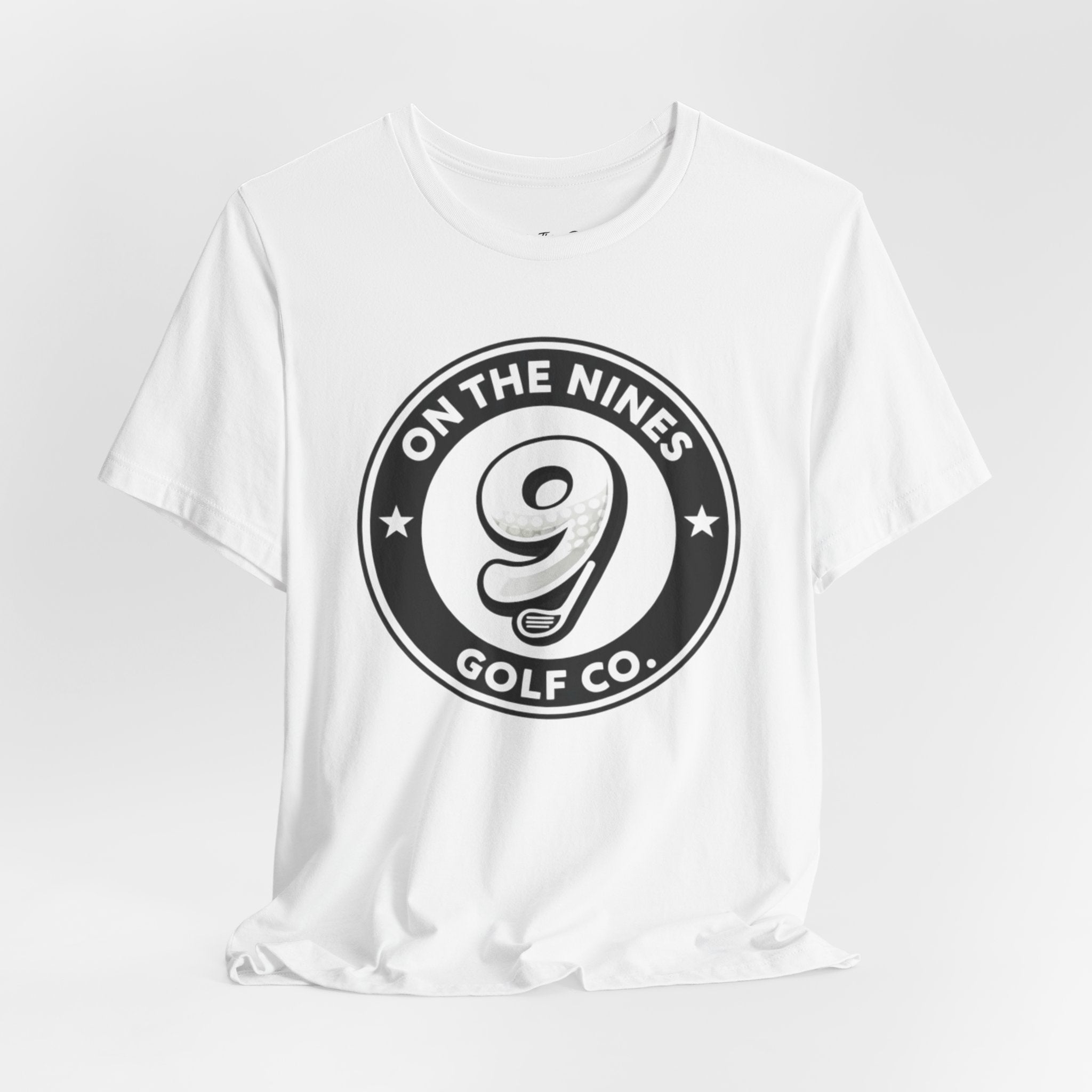 Golf Tee — "On The Nines" Vintage 9 Logo Short-Sleeve Shirt