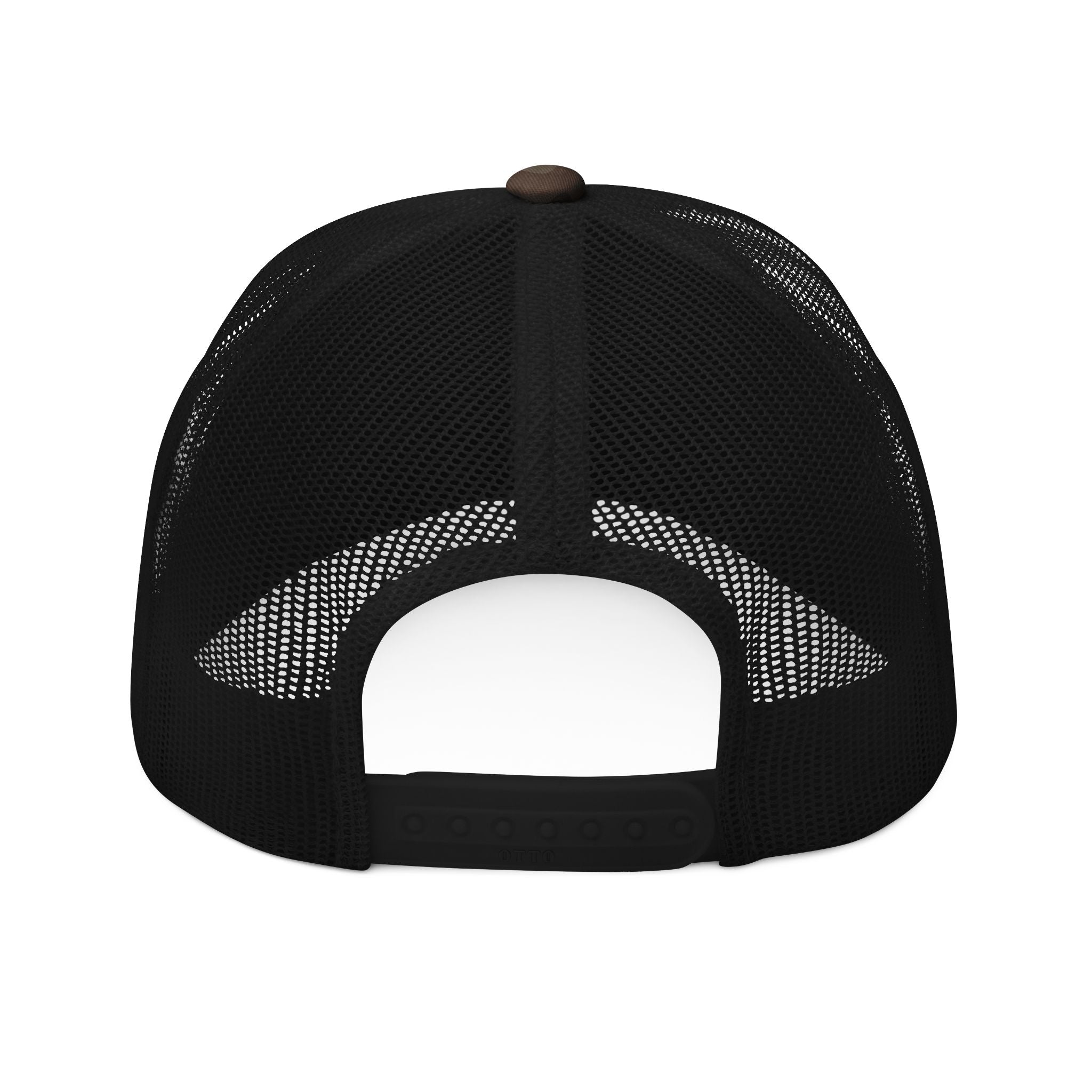 Camo Trucker Hat — "On The 9's" Embroidered Golf Cap