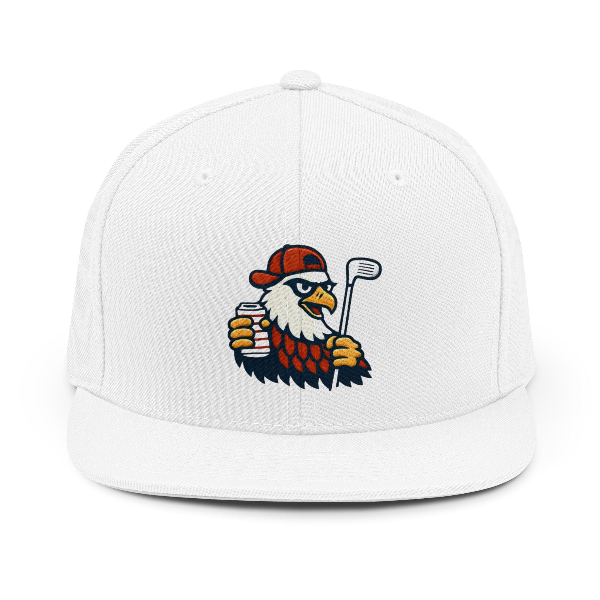 Eagle Golfer Snapback Hat — Vintage Golf Bird Logo Cap