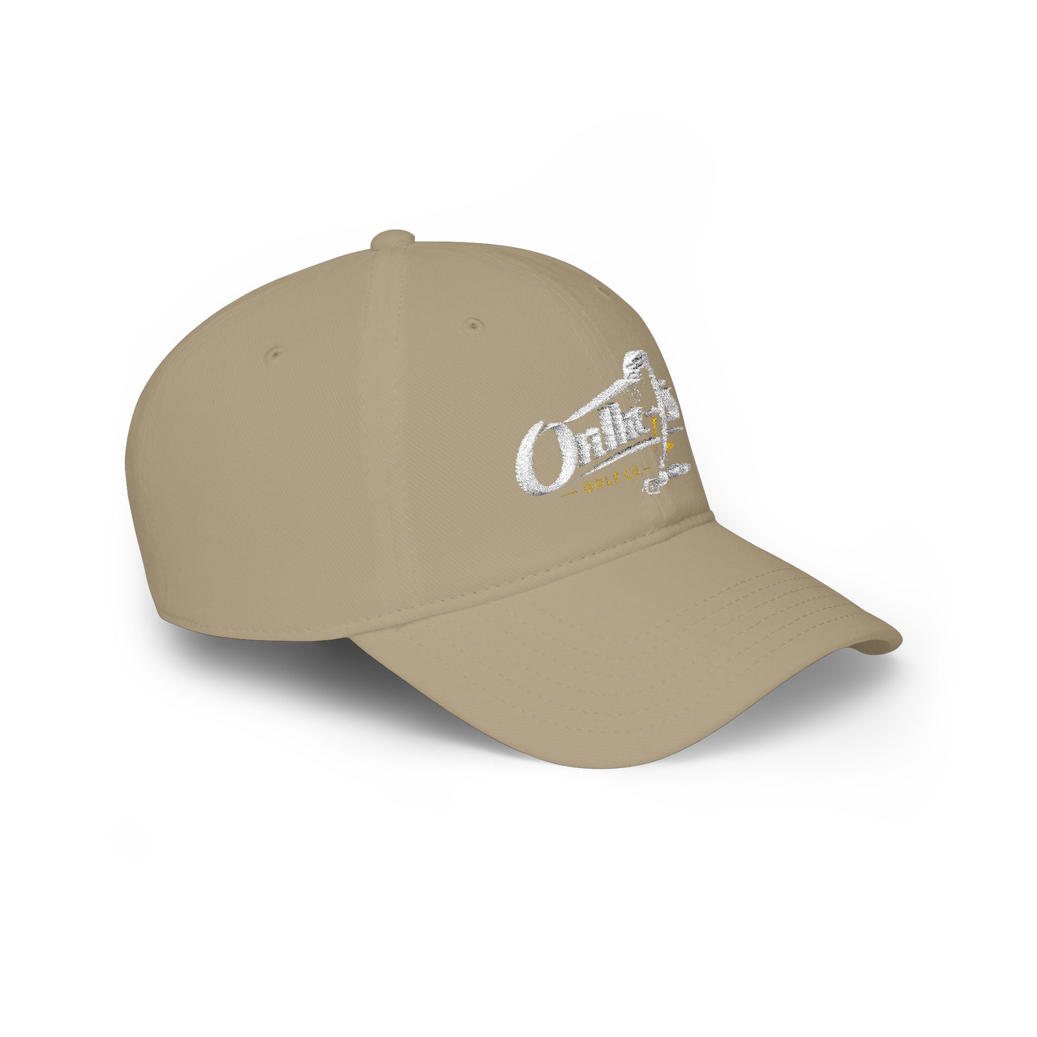 On The 9's Golf Low Profile Baseball Cap - Embroidered Red Golf Hat