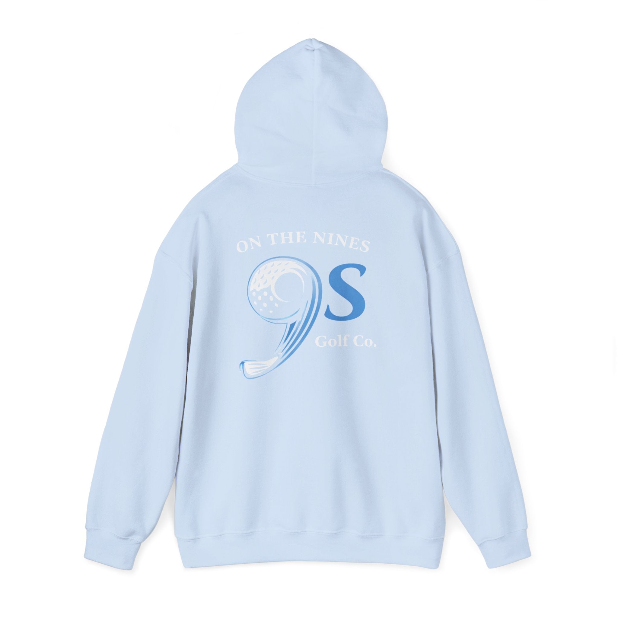 Golf Hoodie — "On The 9's" Vintage Night Golf Logo Sweatshirt