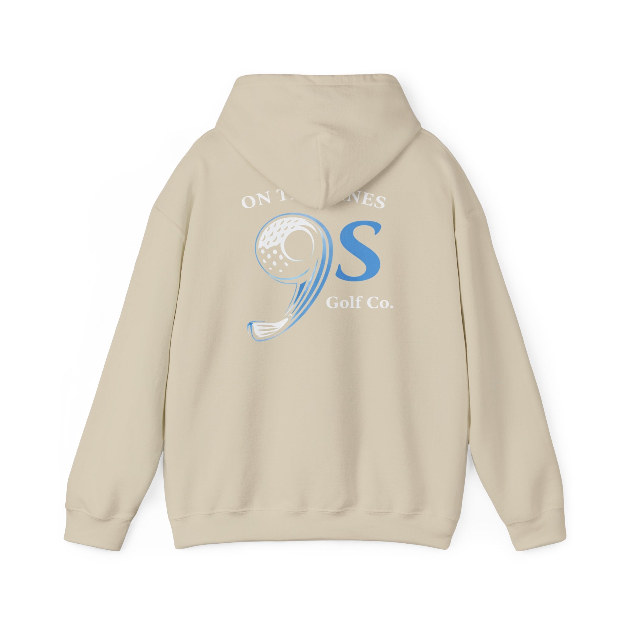 Golf Hoodie — "On The 9's" Vintage Night Golf Logo Sweatshirt