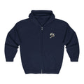 Golden 9s Zip Hoodie — Small Embroidered Chest Logo, Men’s & Women’s Casual Jacket