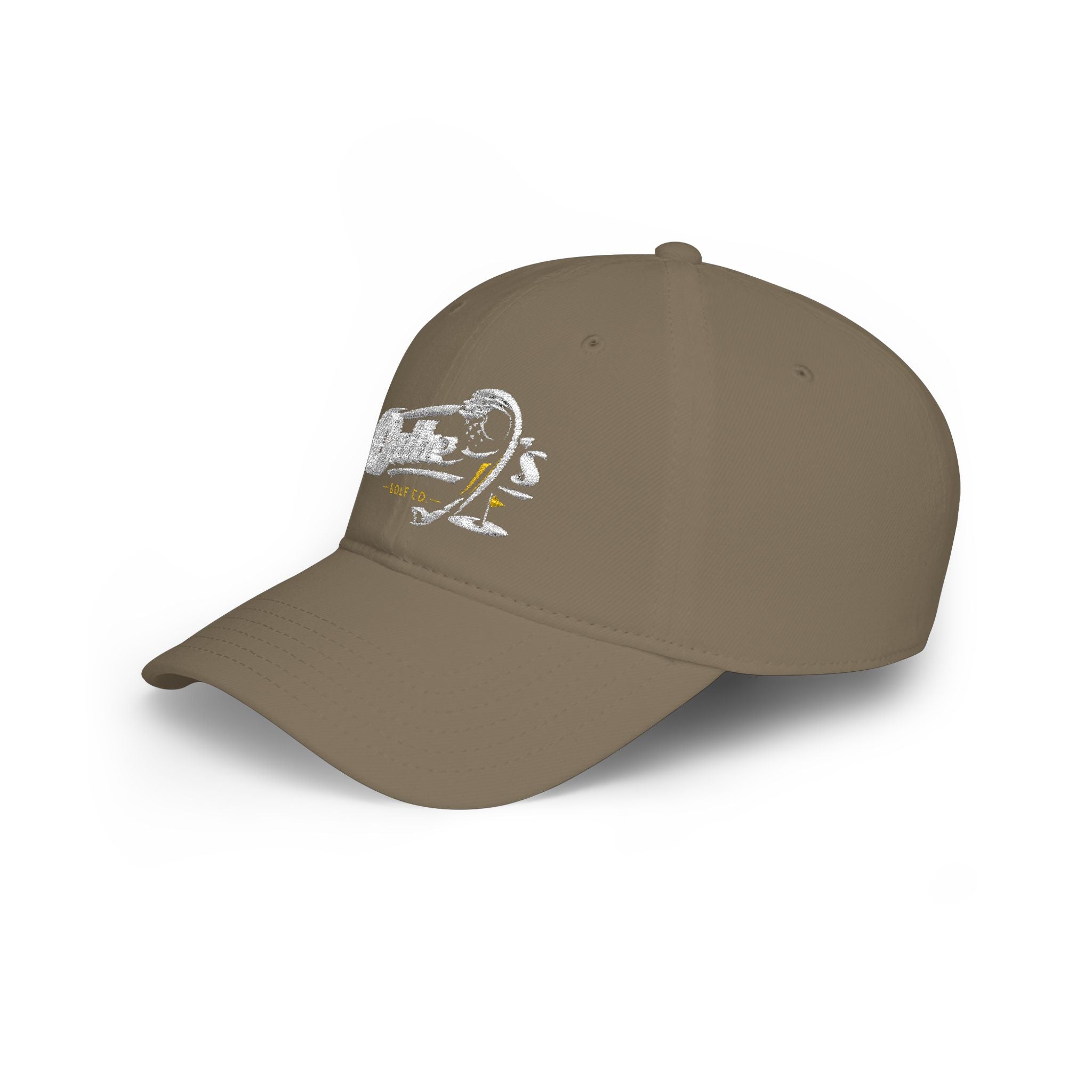 On The 9's Golf Low Profile Baseball Cap - Embroidered Red Golf Hat