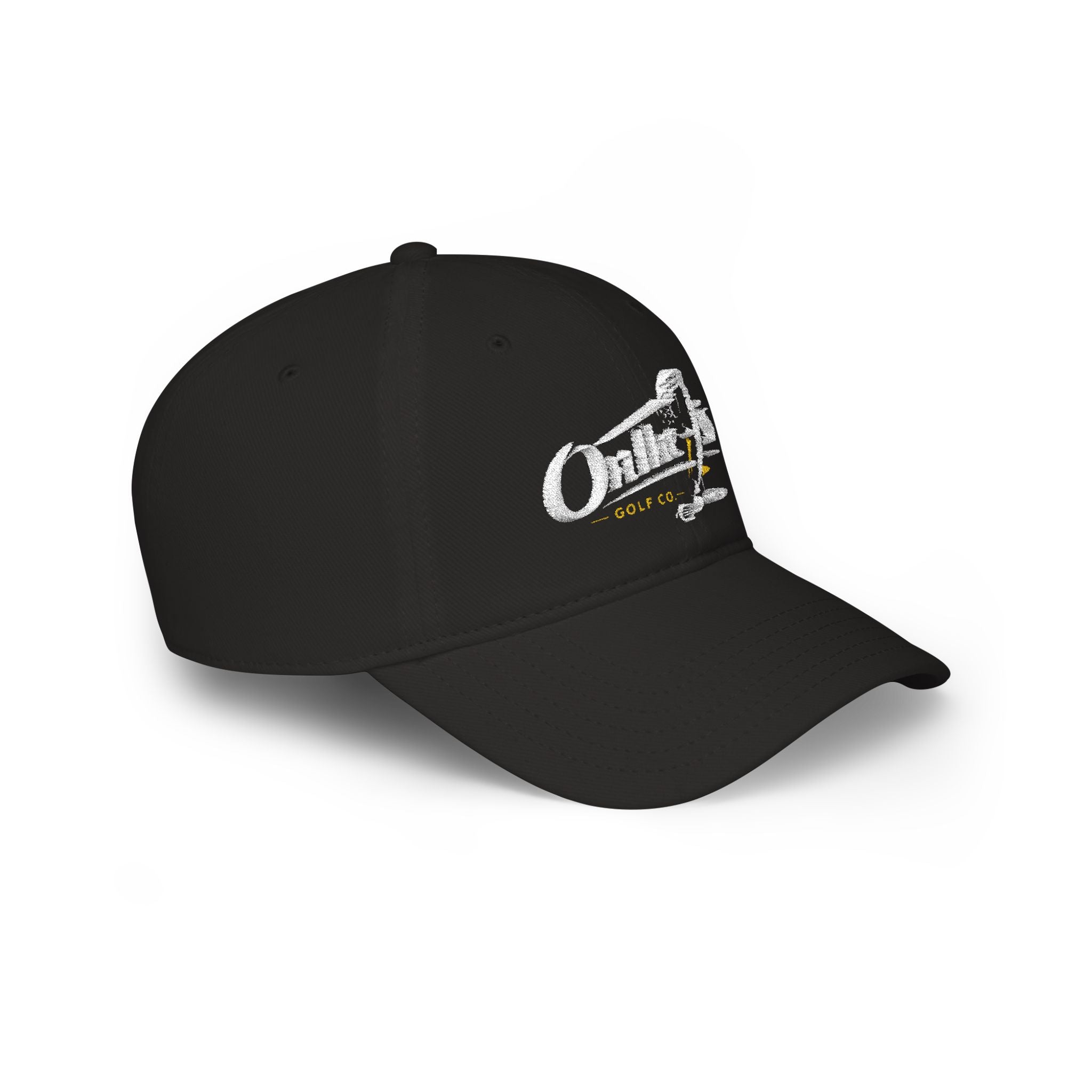 On The 9's Golf Low Profile Baseball Cap - Embroidered Red Golf Hat