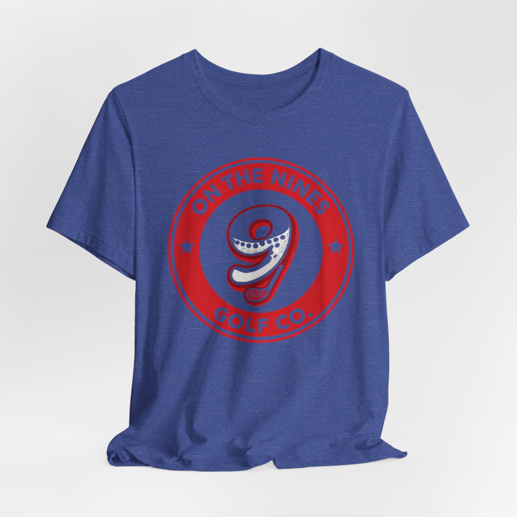 On The Nines Golf Tee – Vintage Red 9 Logo T-Shirt