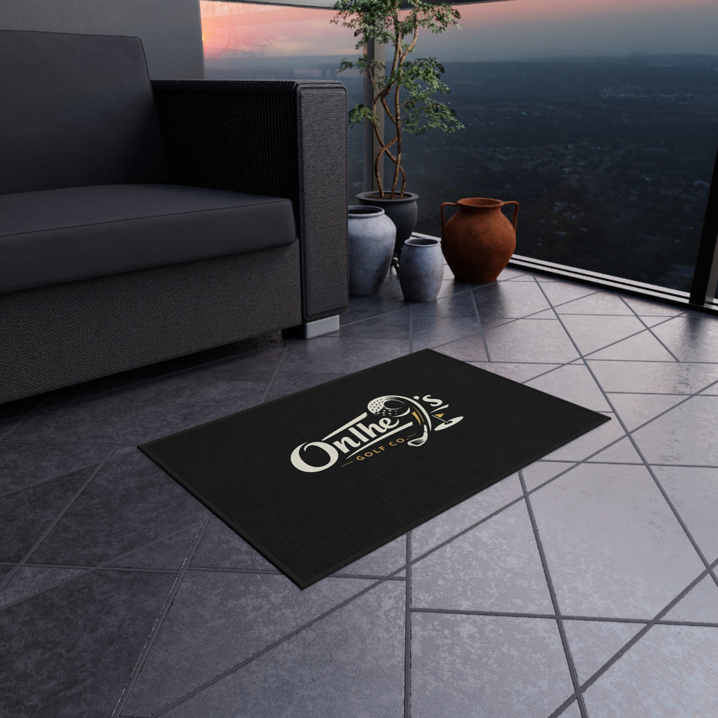 Outdoor Rug — "On the 9's" Golf Logo Outdoor Doormat
