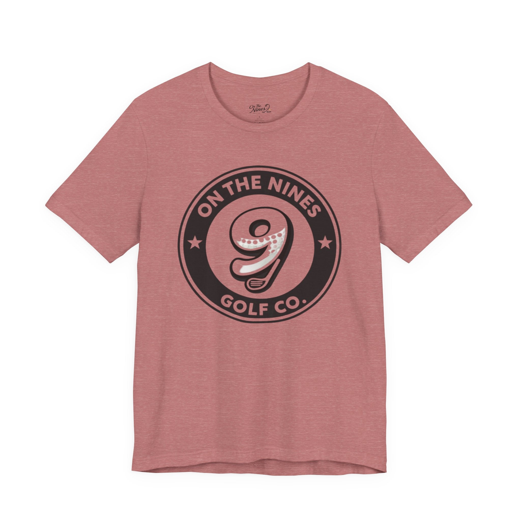 Golf Tee — "On The Nines" Vintage 9 Logo Short-Sleeve Shirt