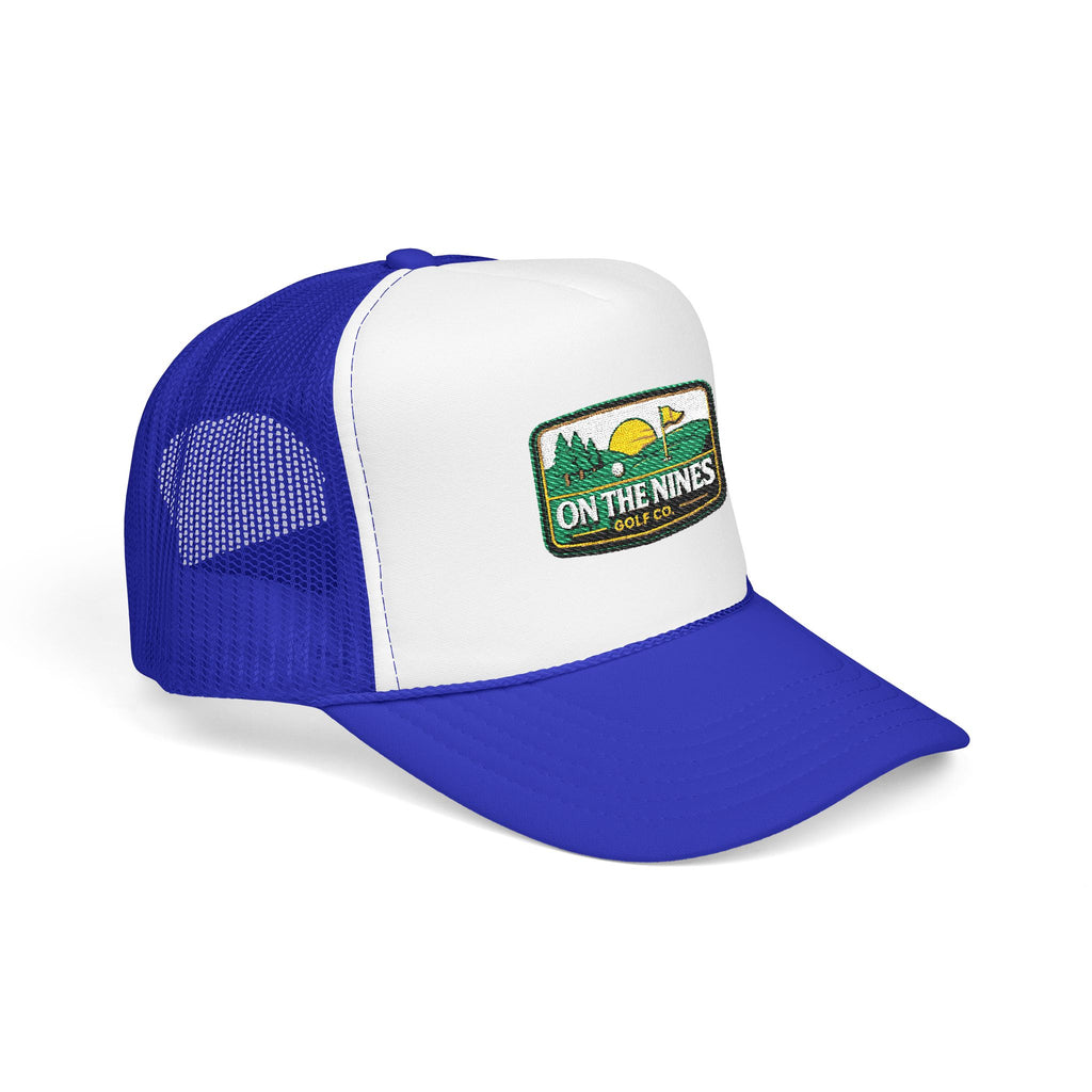 On The Nines Golf Co. Trucker Hat – Vintage Golf Patch Foam Cap