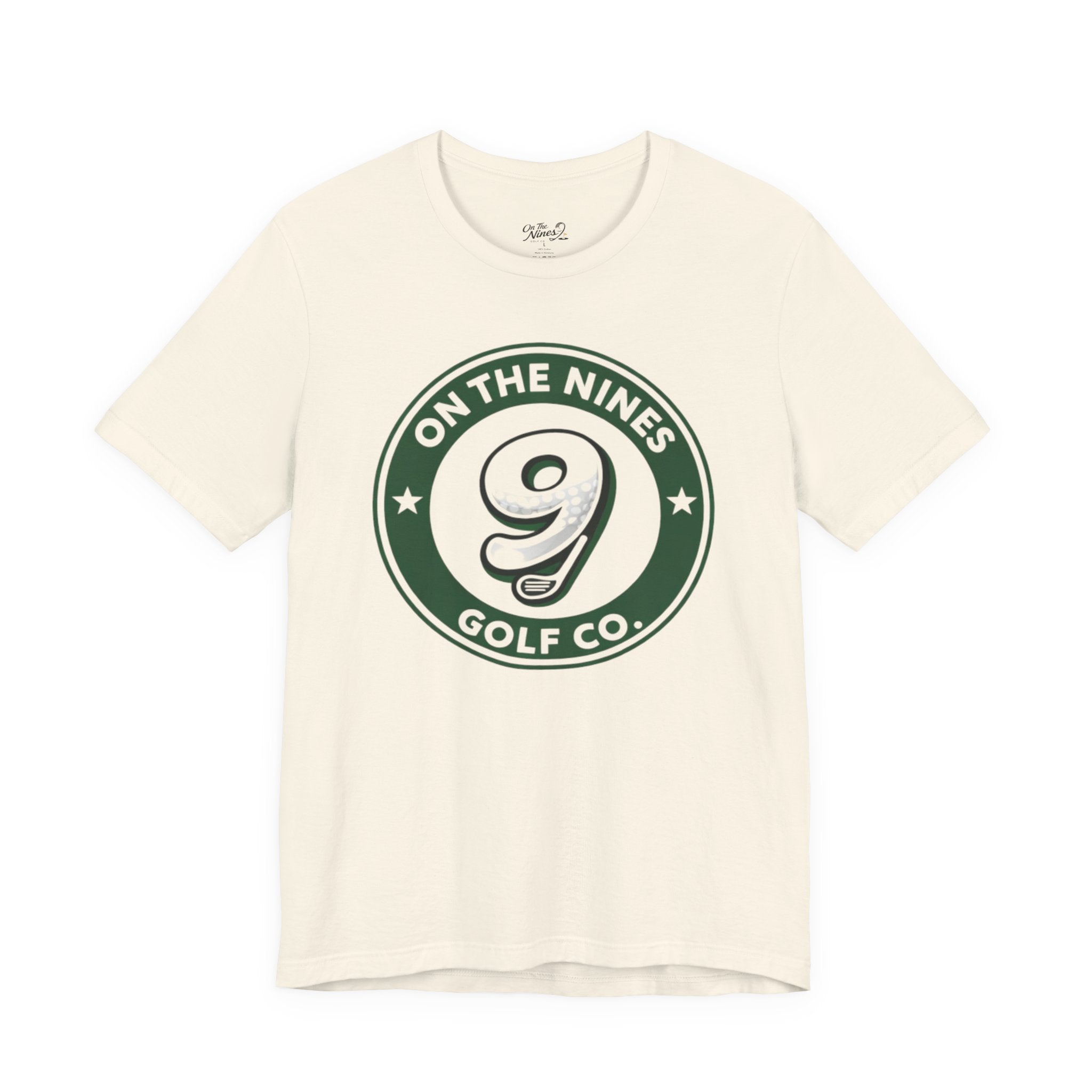 On The Nines Golf Co. Tee – Vintage Green Logo Golf T-Shirt