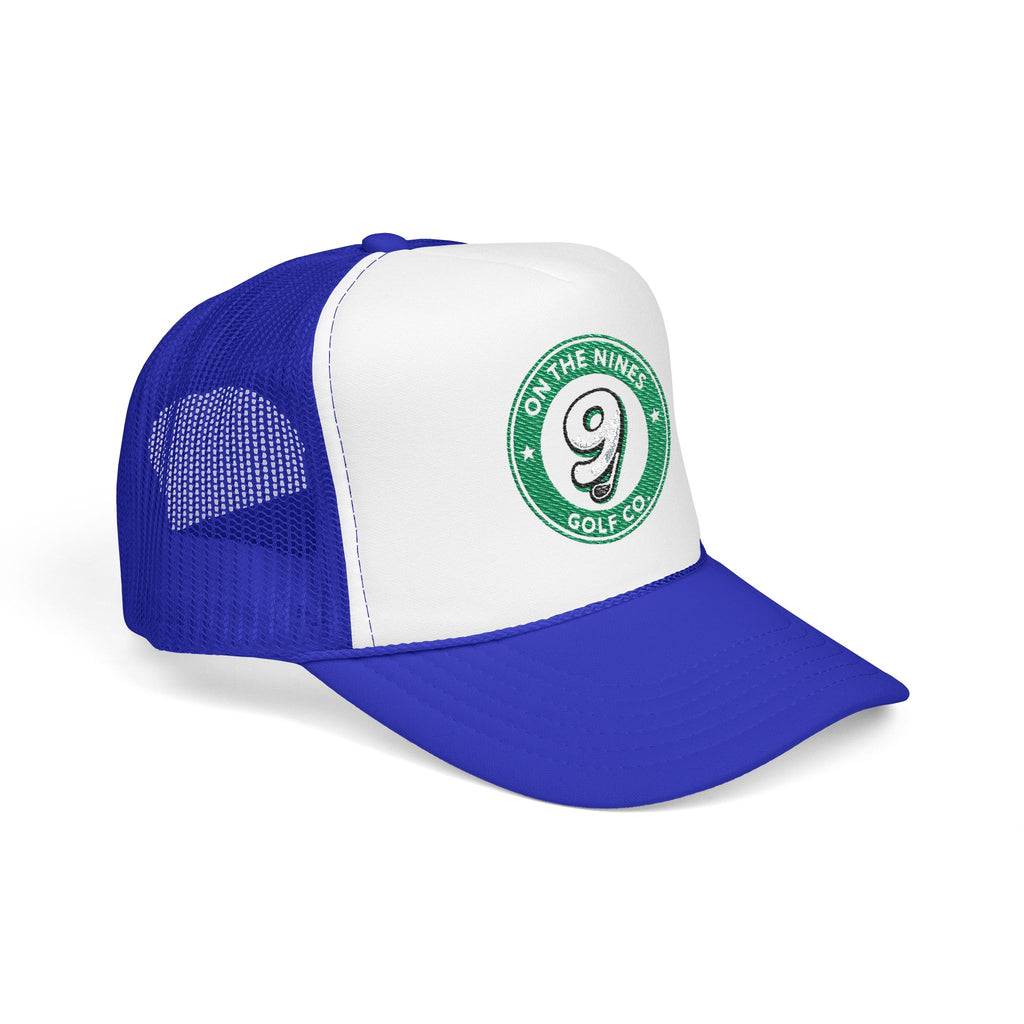 On The Nines Golf Co. Foam Trucker Hat — Vintage 9 Logo Golf Cap