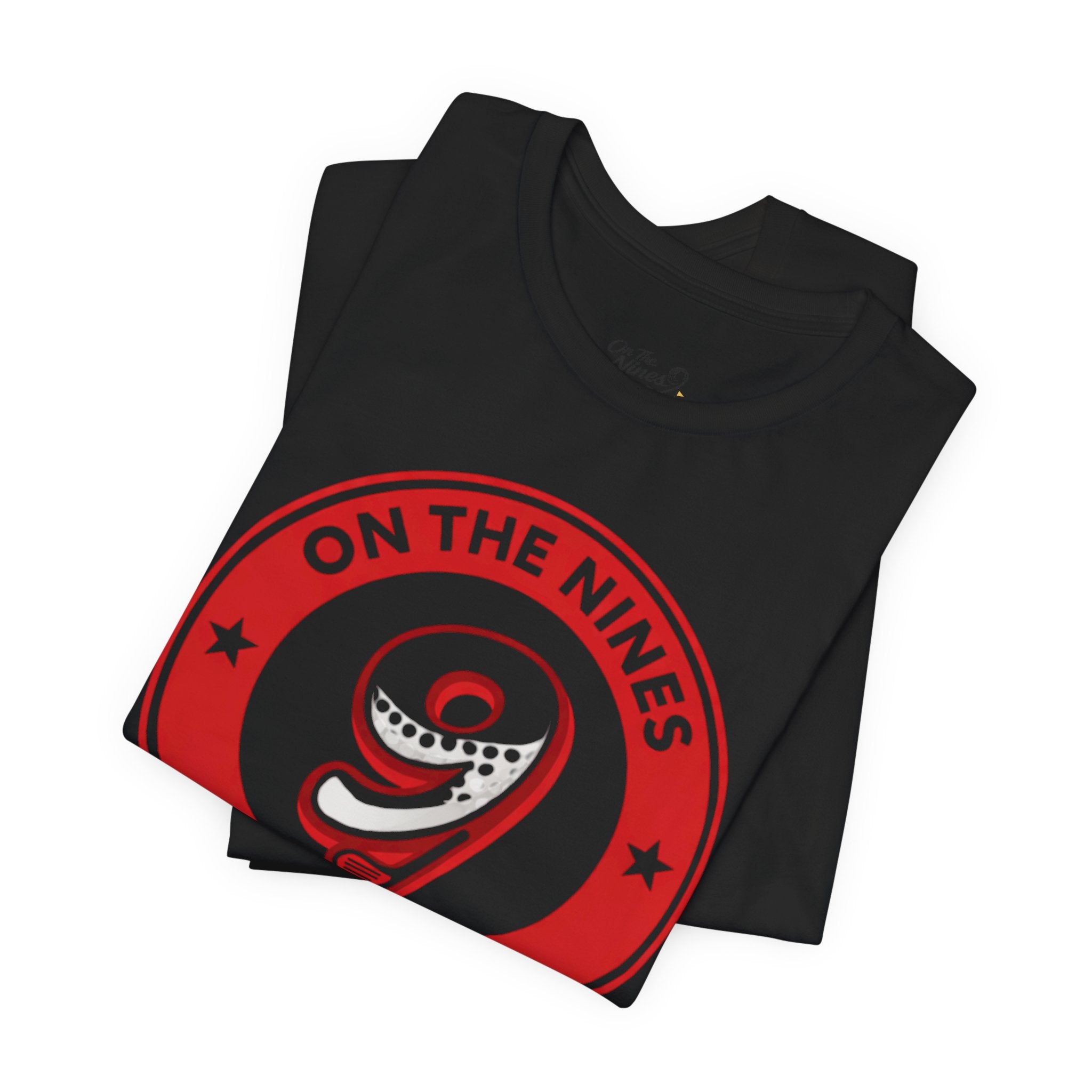 On The Nines Golf Tee – Vintage Red 9 Logo T-Shirt