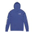 Hooded Long Sleeve Tee — Minimal Back Logo Casual Hoodie Tee