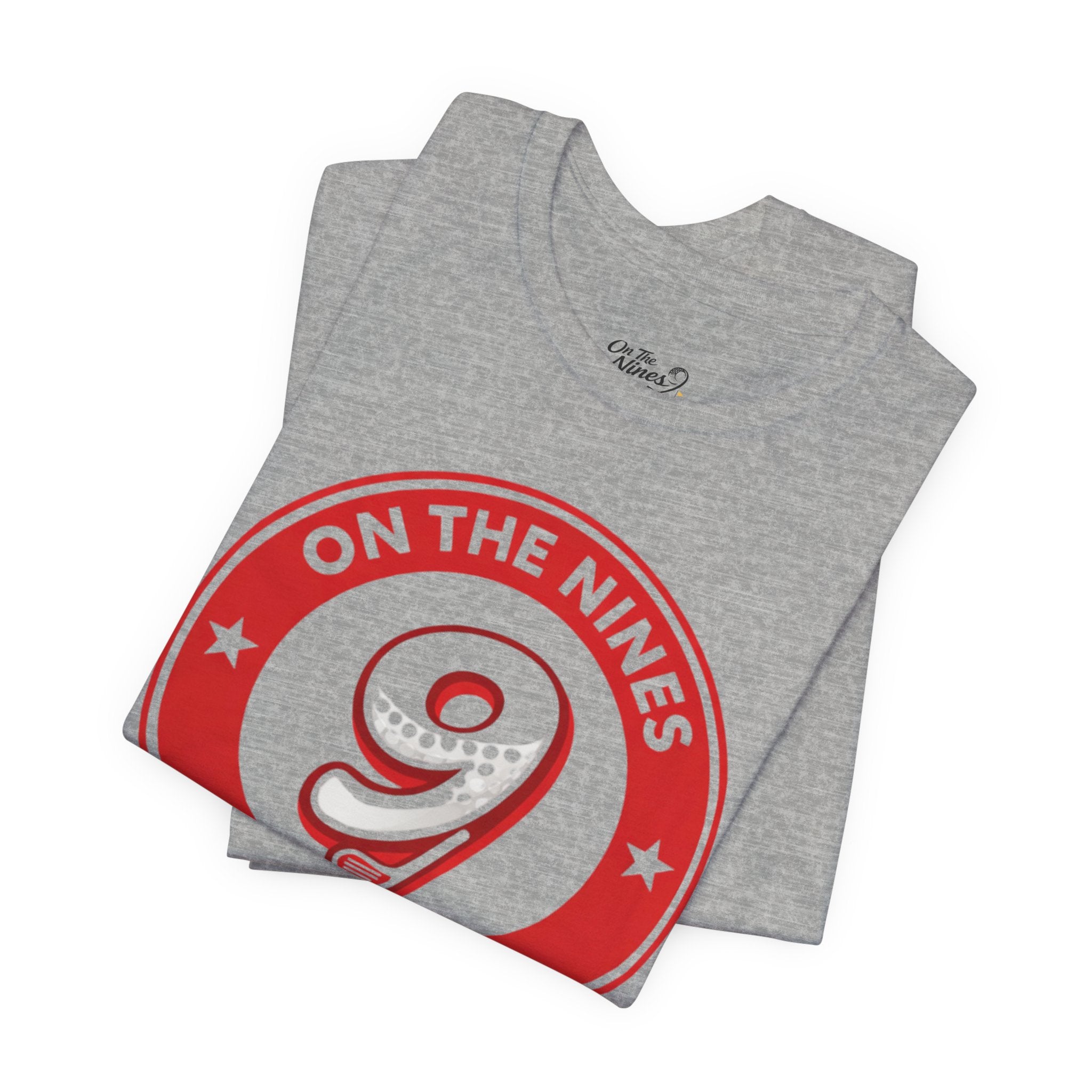 On The Nines Golf Tee – Vintage Red 9 Logo T-Shirt