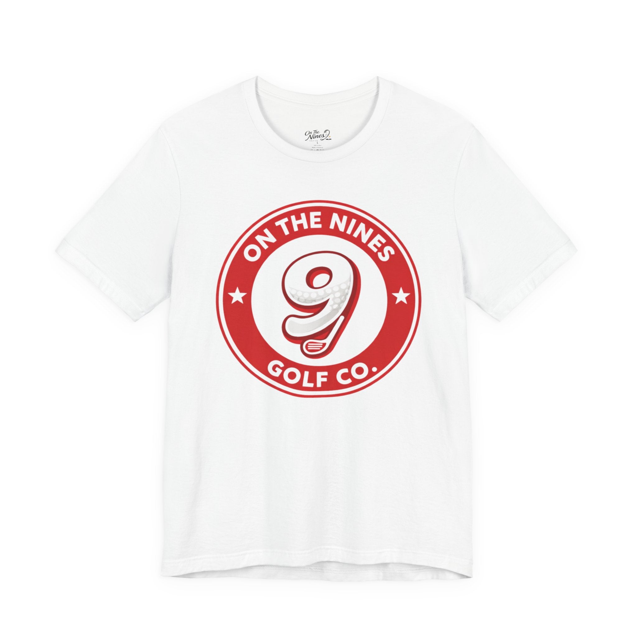 On The Nines Golf Tee – Vintage Red 9 Logo T-Shirt