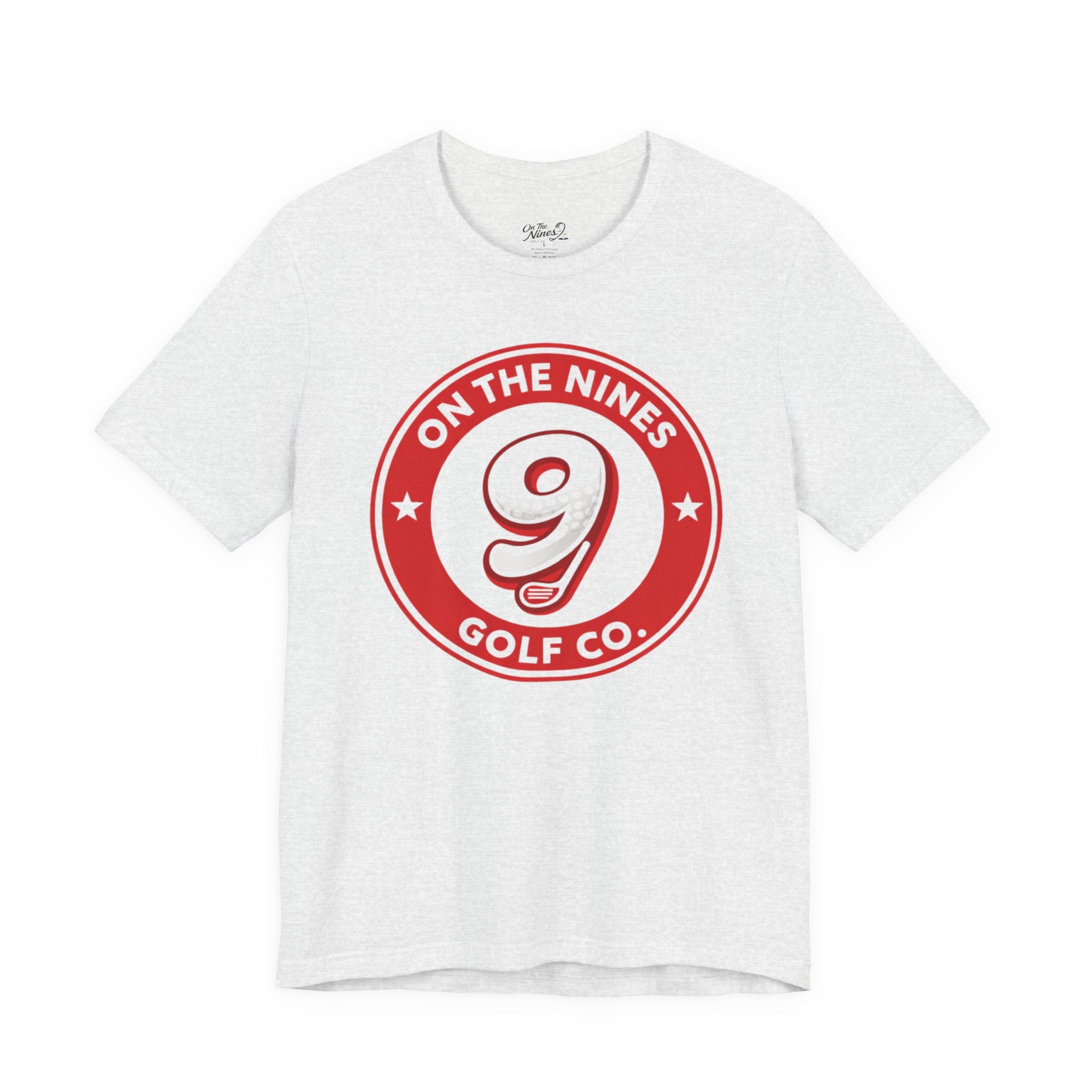 On The Nines Golf Tee – Vintage Red 9 Logo T-Shirt