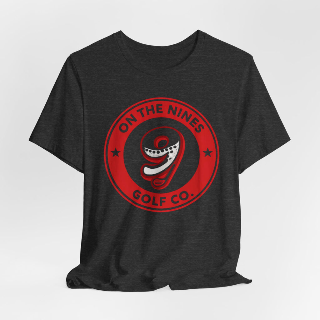 On The Nines Golf Tee – Vintage Red 9 Logo T-Shirt