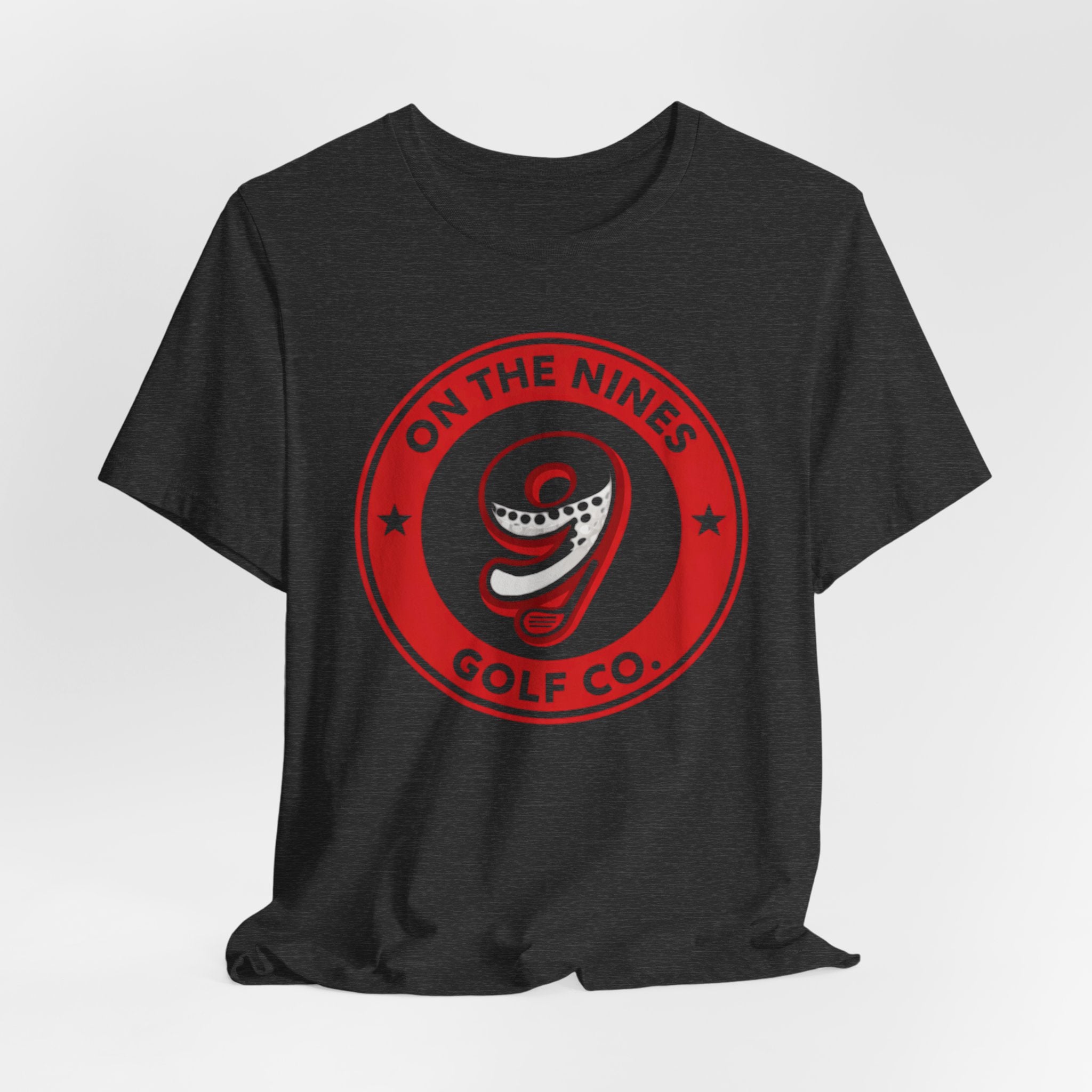 On The Nines Golf Tee – Vintage Red 9 Logo T-Shirt
