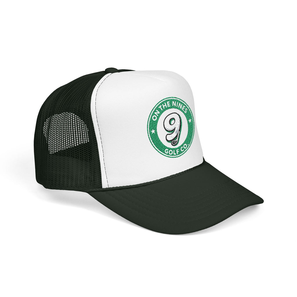 On The Nines Golf Co. Foam Trucker Hat — Vintage 9 Logo Golf Cap