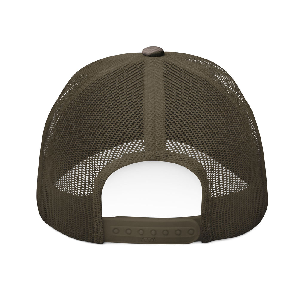 Camo Trucker Hat — "On The 9's" Embroidered Golf Cap