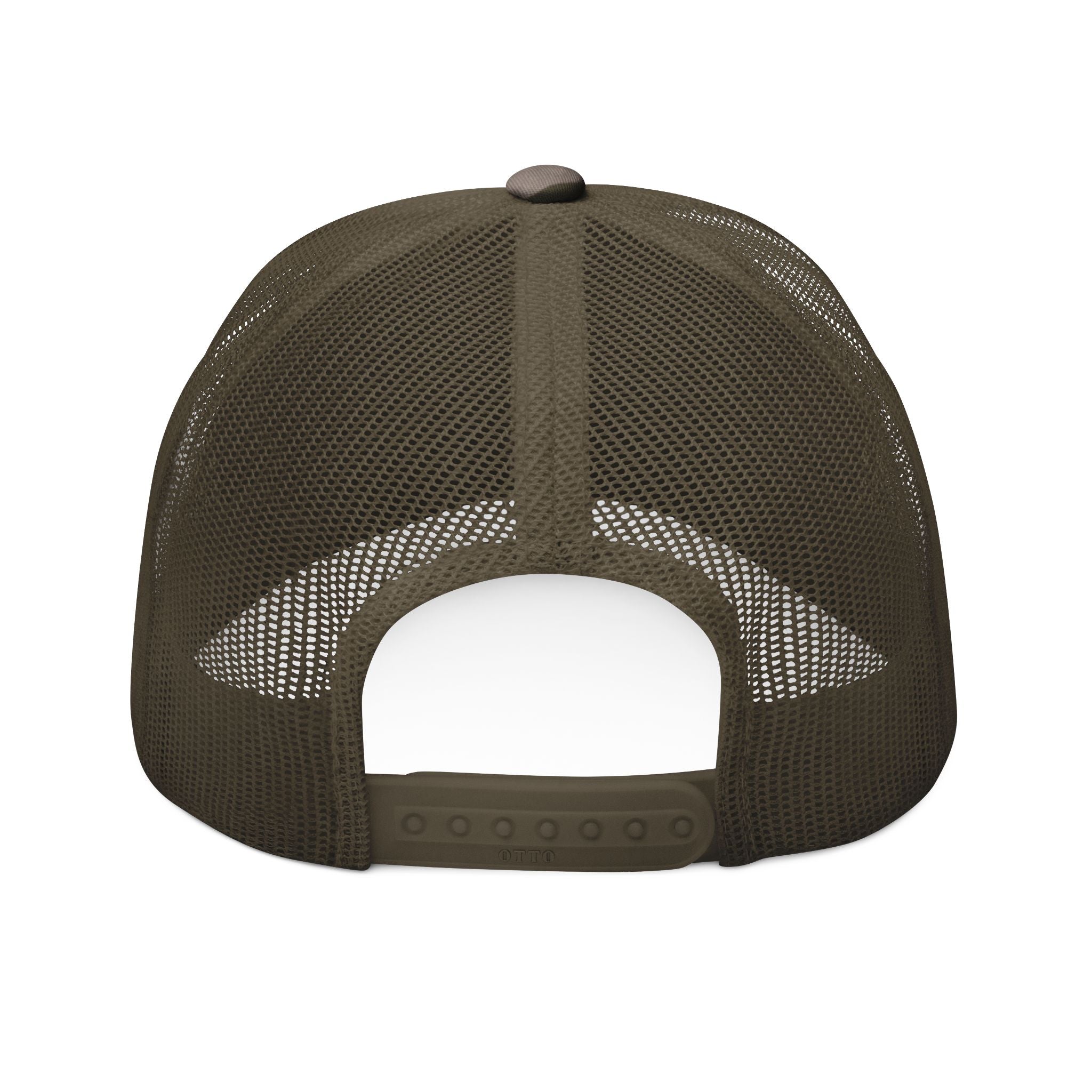 Camo Trucker Hat — "On The 9's" Embroidered Golf Cap