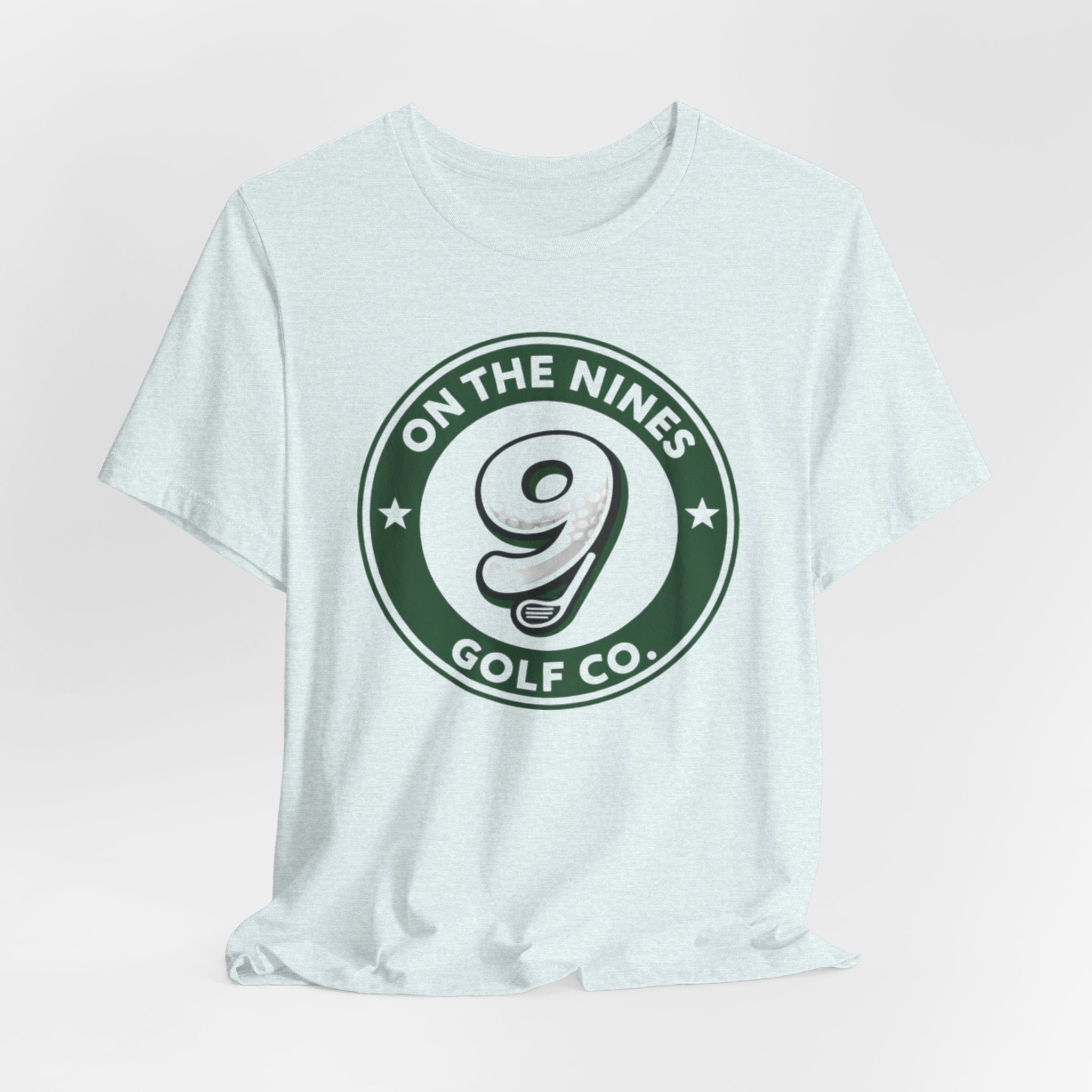 On The Nines Golf Co. Tee – Vintage Green Logo Golf T-Shirt