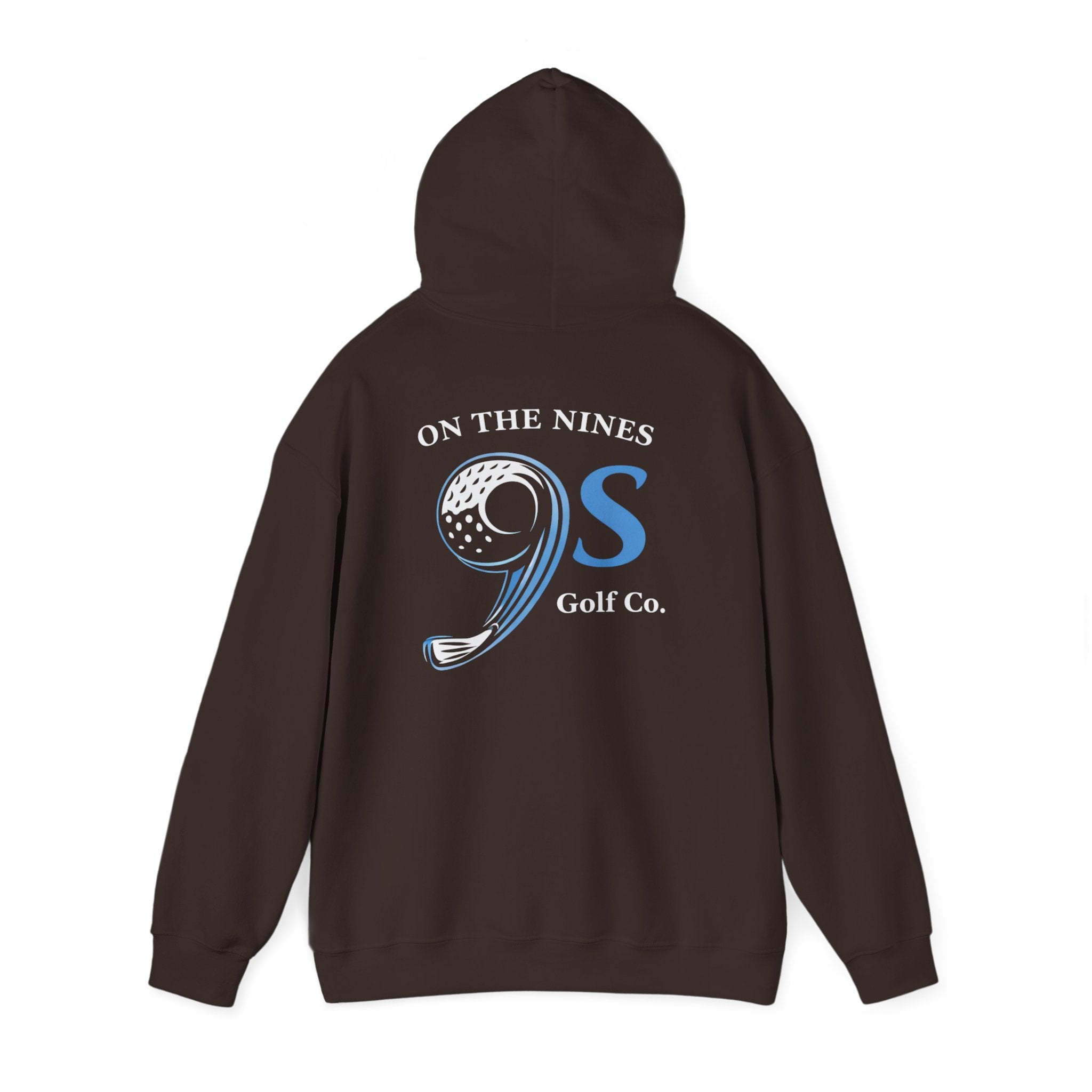 Golf Hoodie — "On The 9's" Vintage Night Golf Logo Sweatshirt