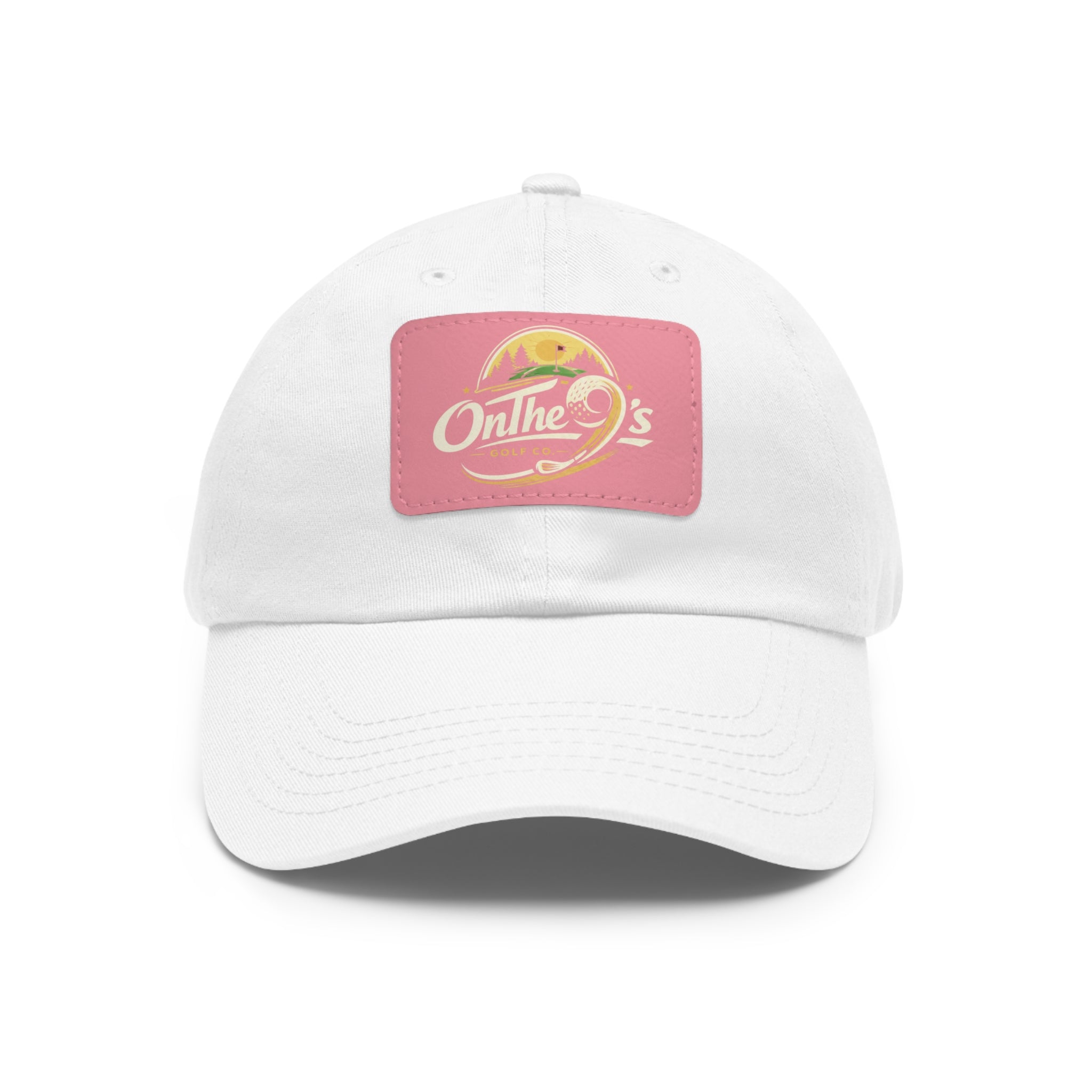 Dad Hat with Leather Patch (Rectangle)