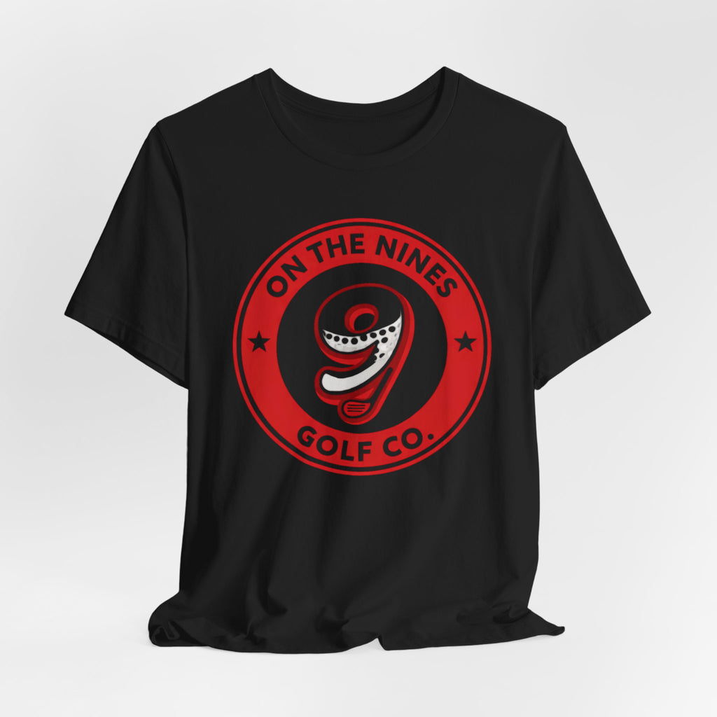 On The Nines Golf Tee – Vintage Red 9 Logo T-Shirt
