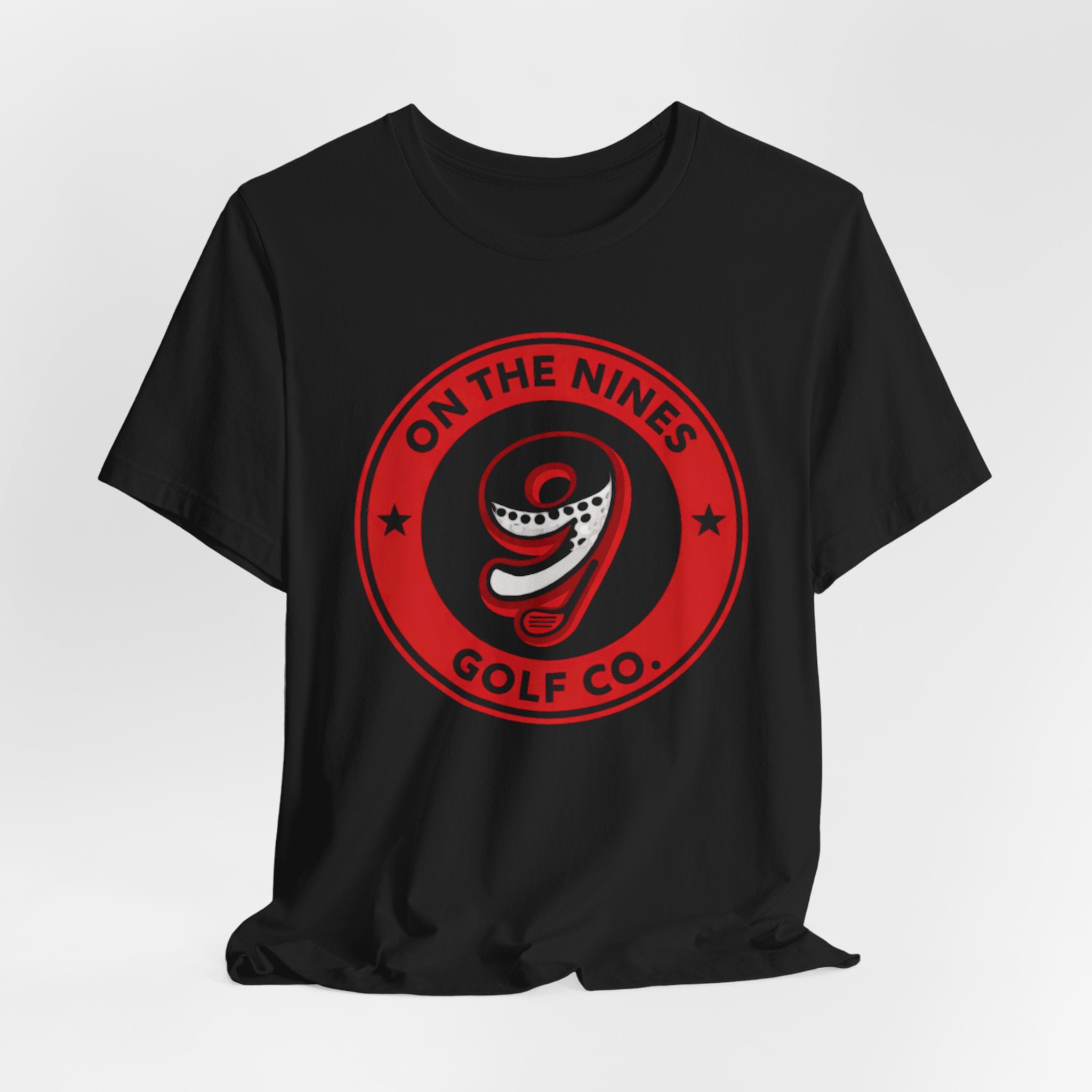 On The Nines Golf Tee – Vintage Red 9 Logo T-Shirt