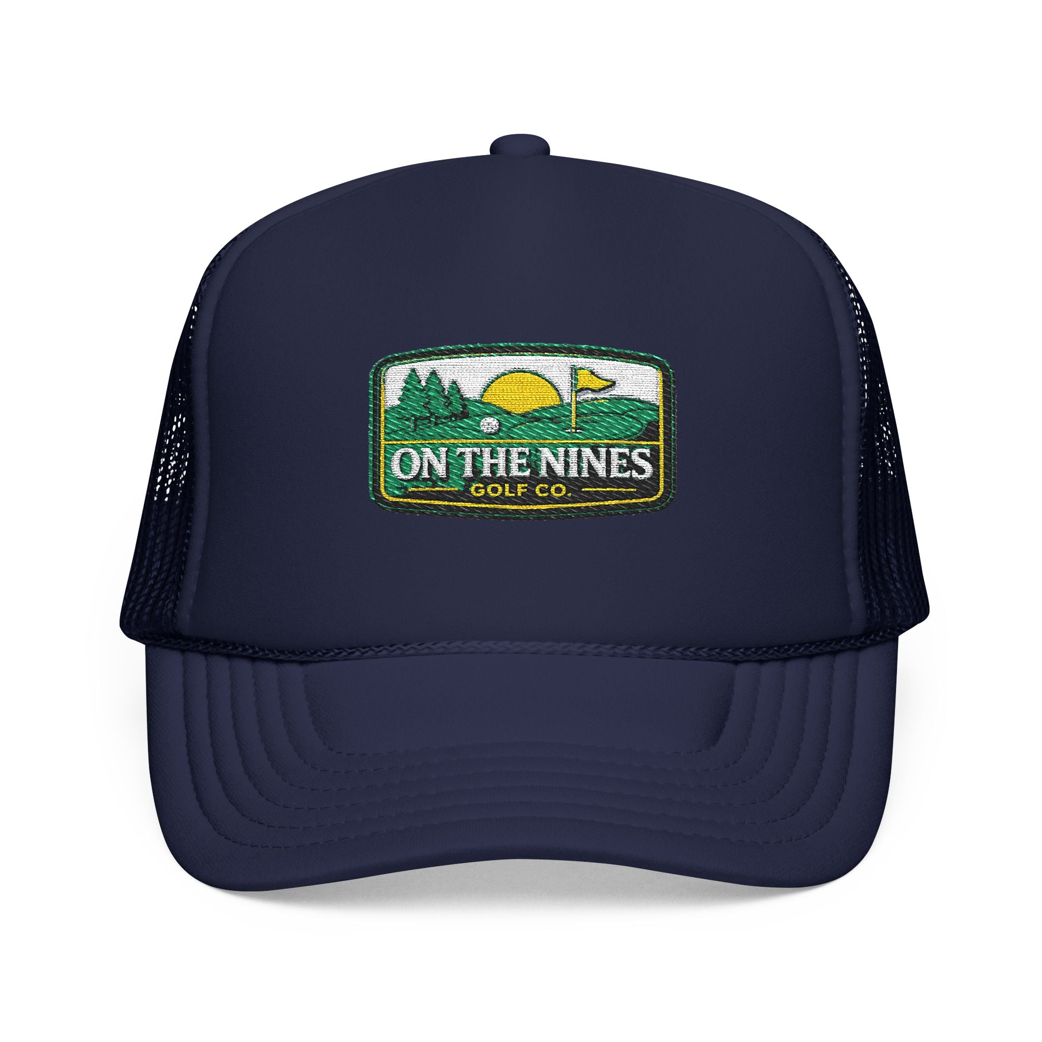 On The Nines Golf Co. Trucker Hat – Vintage Golf Patch Foam Cap