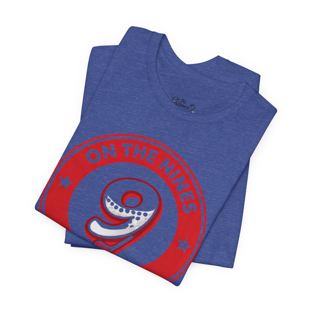 On The Nines Golf Tee – Vintage Red 9 Logo T-Shirt