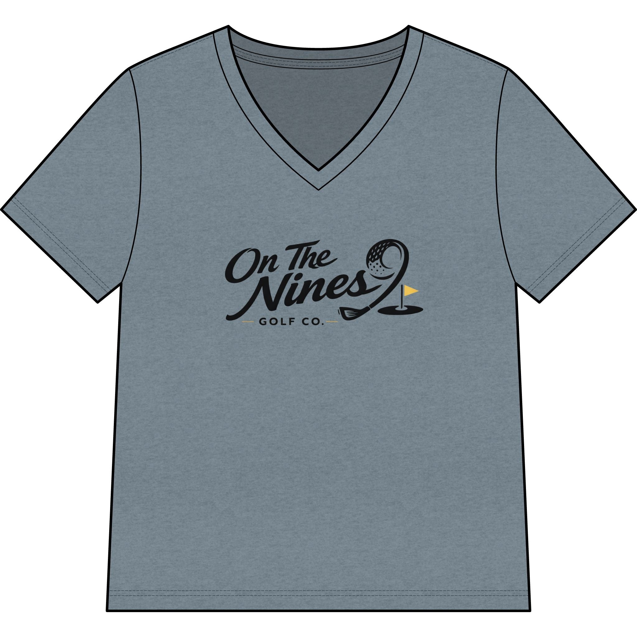 Women’s Relaxed Heather CVC V-Neck Tee