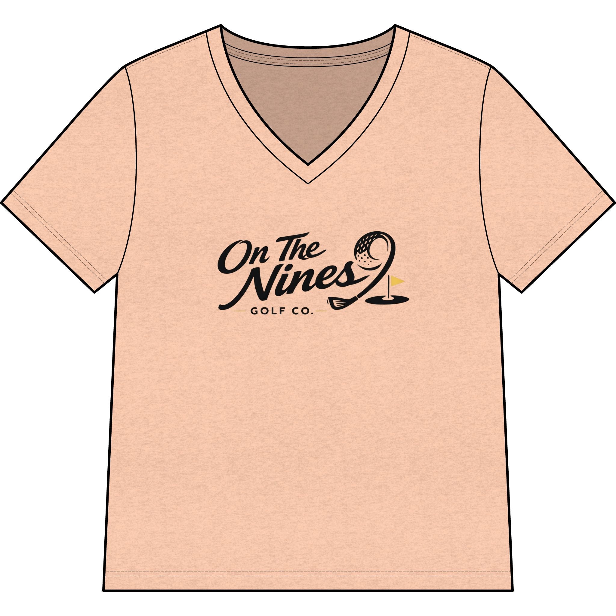 Women’s Relaxed Heather CVC V-Neck Tee