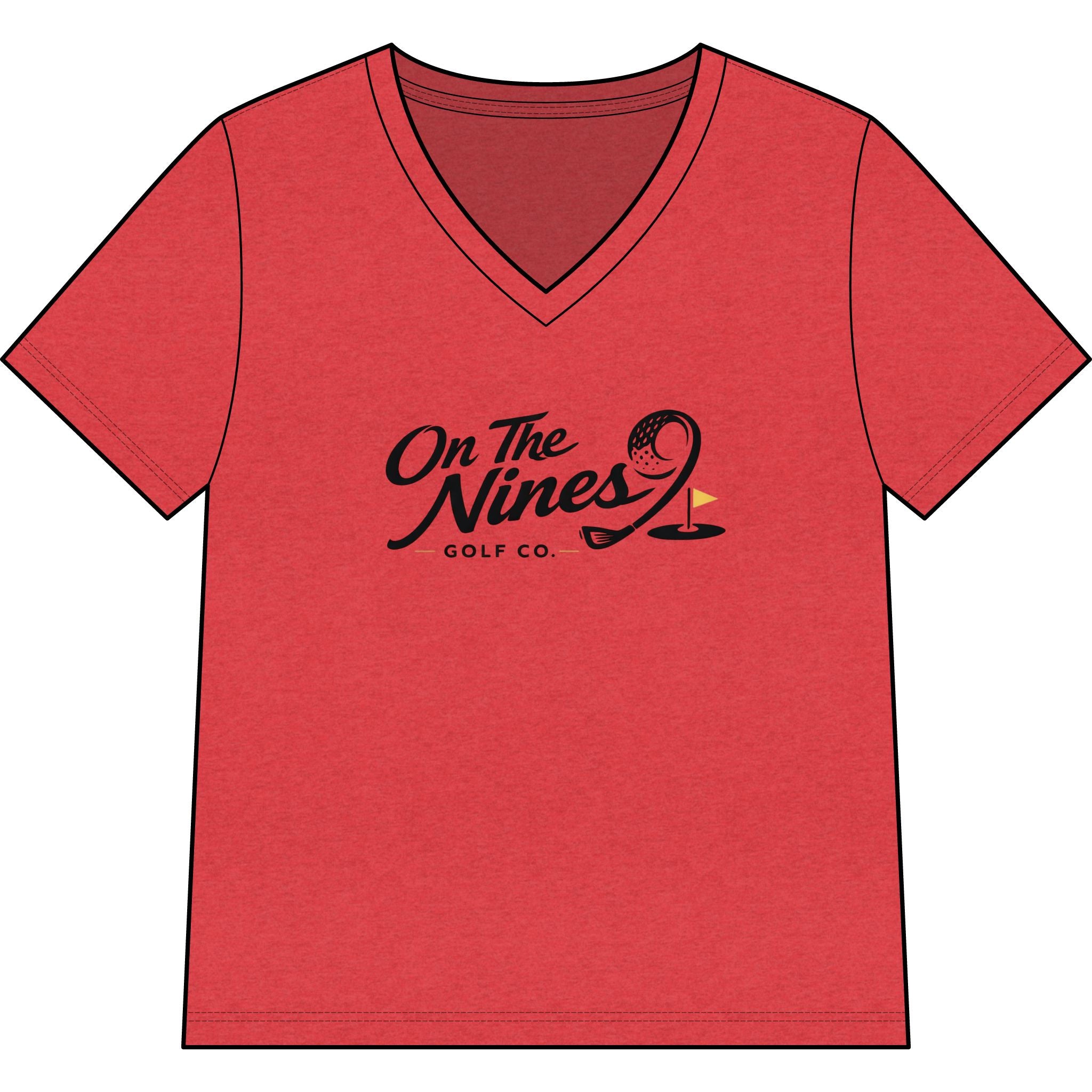 Women’s Relaxed Heather CVC V-Neck Tee