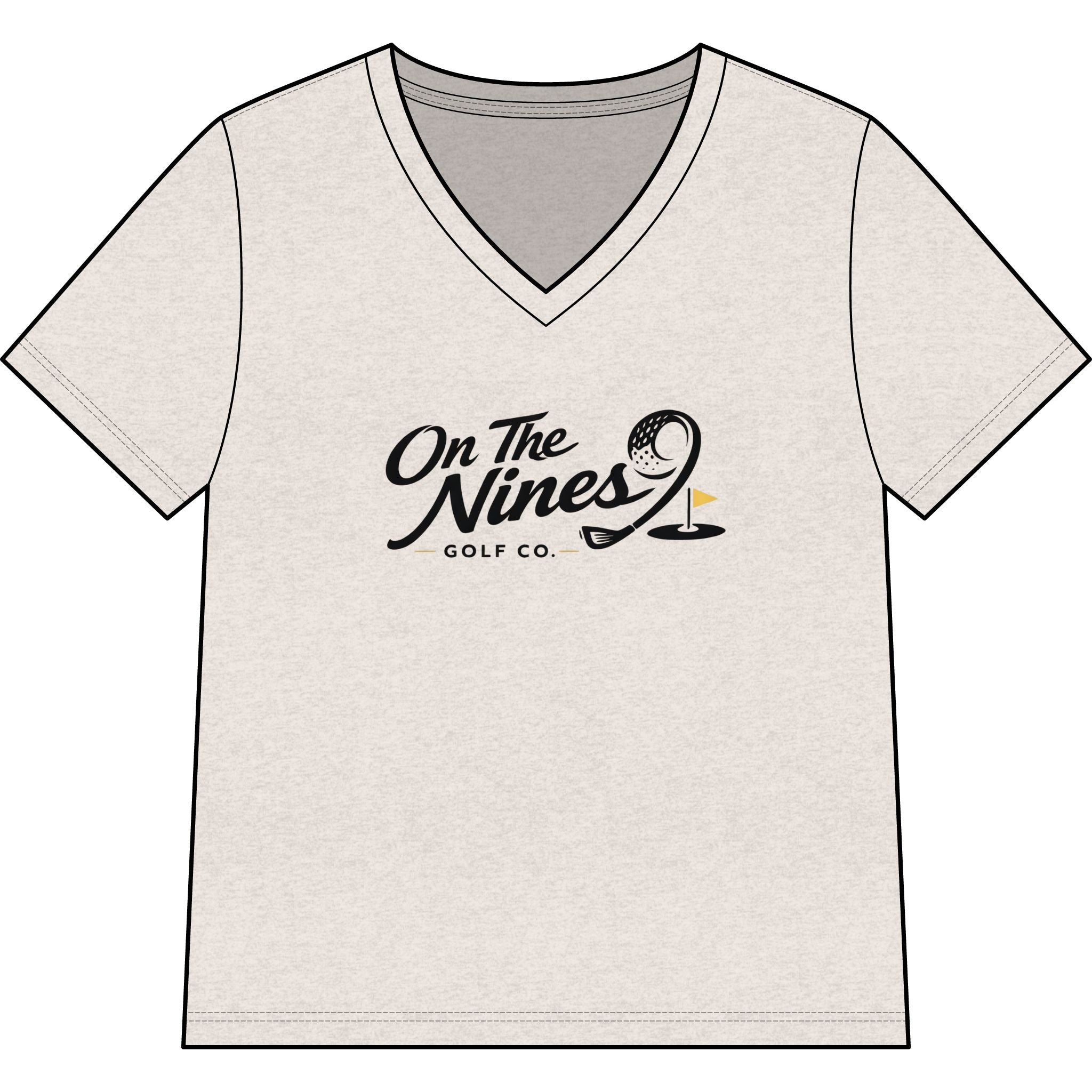 Women’s Relaxed Heather CVC V-Neck Tee