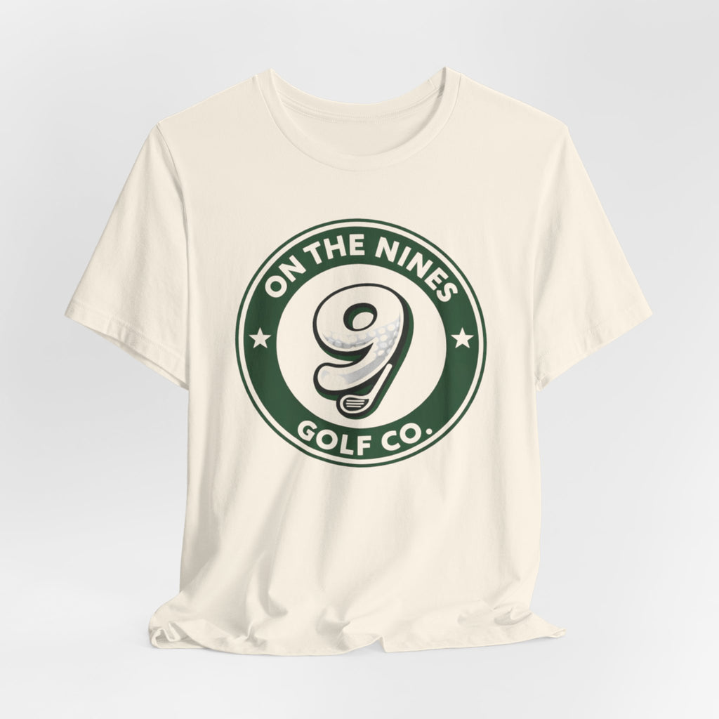 On The Nines Golf Co. Tee – Vintage Green Logo Golf T-Shirt