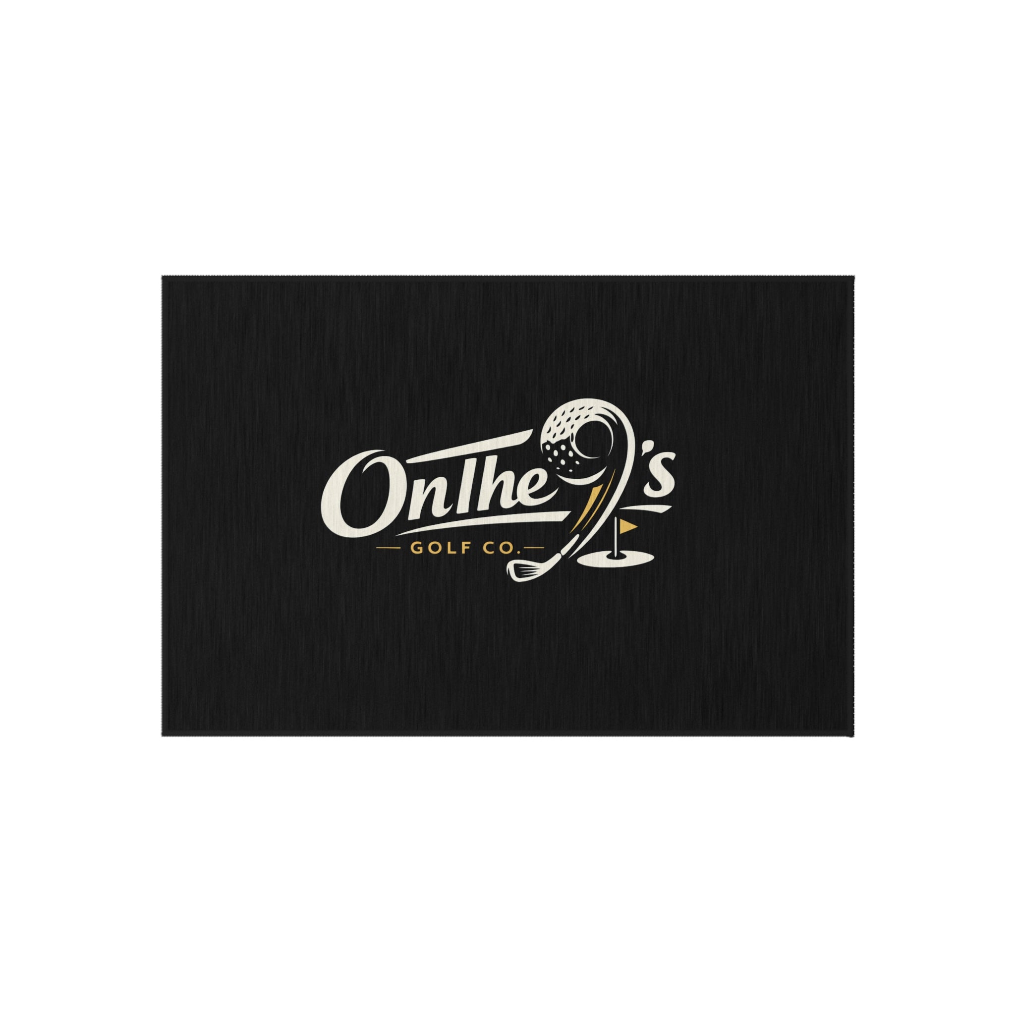 Outdoor Rug — "On the 9's" Golf Logo Outdoor Doormat