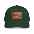 Mid Profile Baseball Cap with Leather Patch (Rectangle)