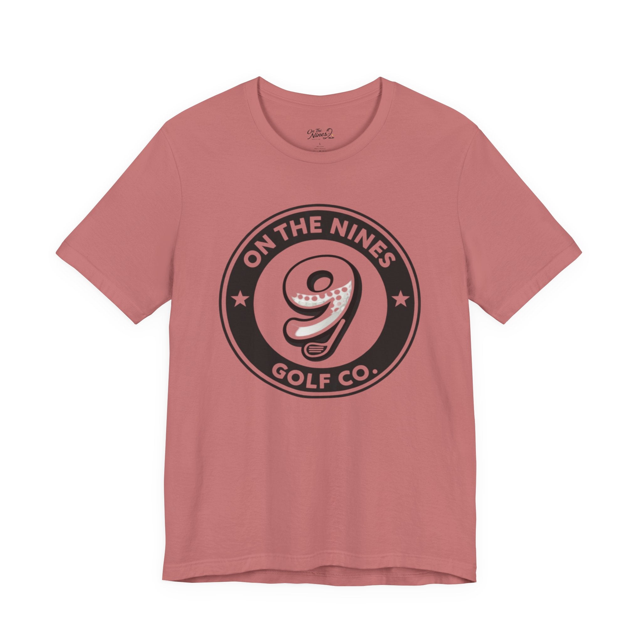 Golf Tee — "On The Nines" Vintage 9 Logo Short-Sleeve Shirt