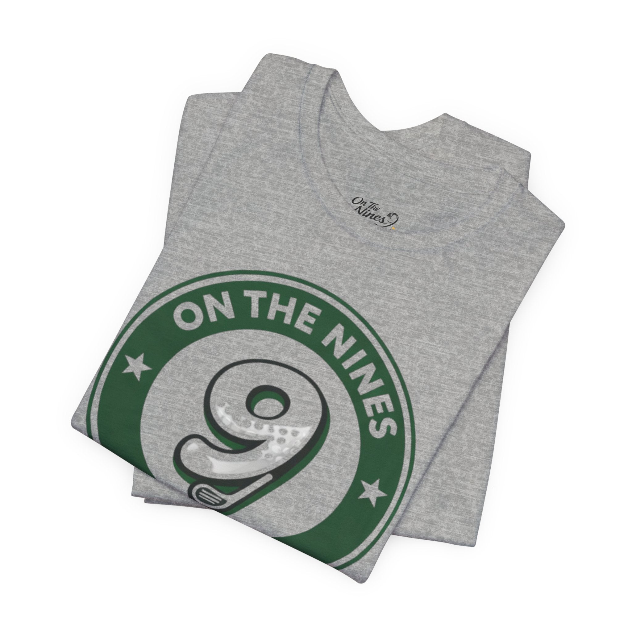 On The Nines Golf Co. Tee – Vintage Green Logo Golf T-Shirt