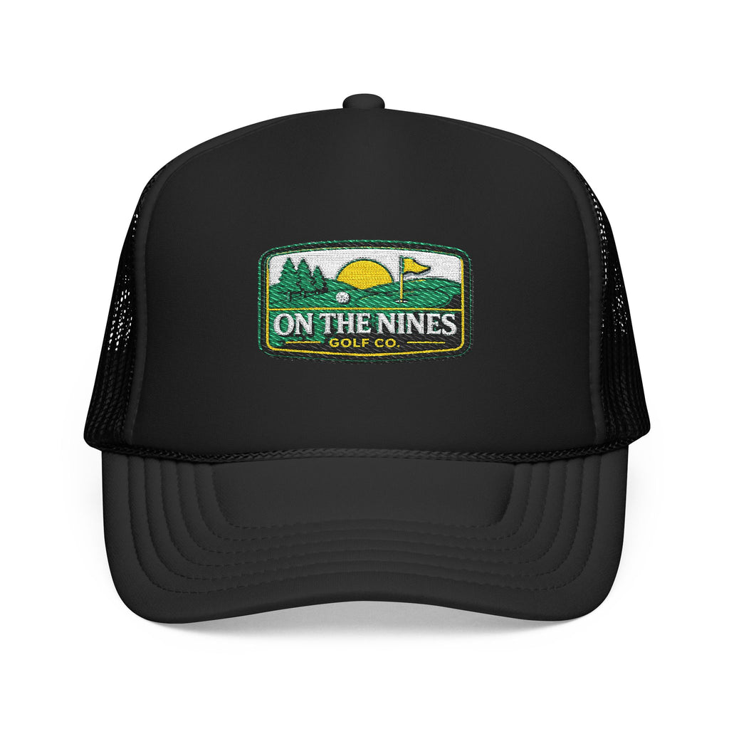 On The Nines Golf Co. Trucker Hat – Vintage Golf Patch Foam Cap