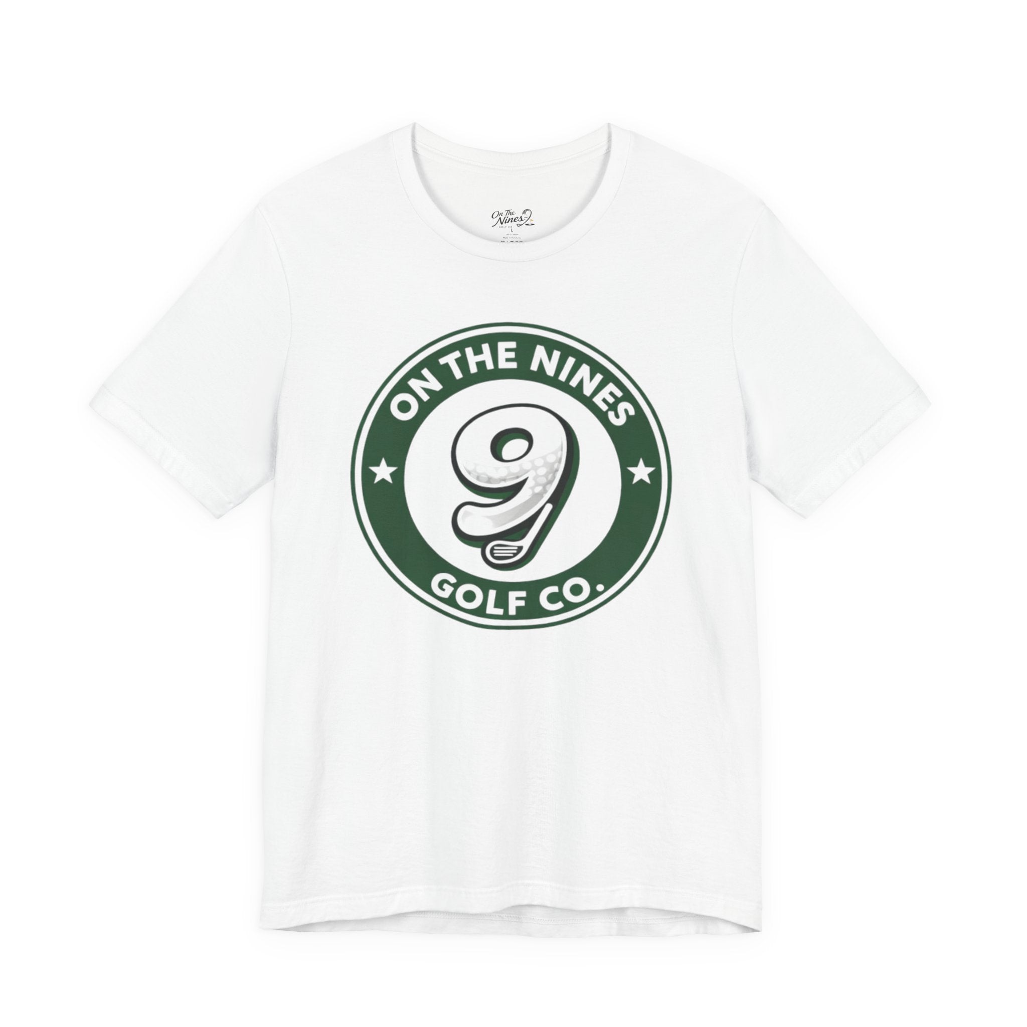 On The Nines Golf Co. Tee – Vintage Green Logo Golf T-Shirt