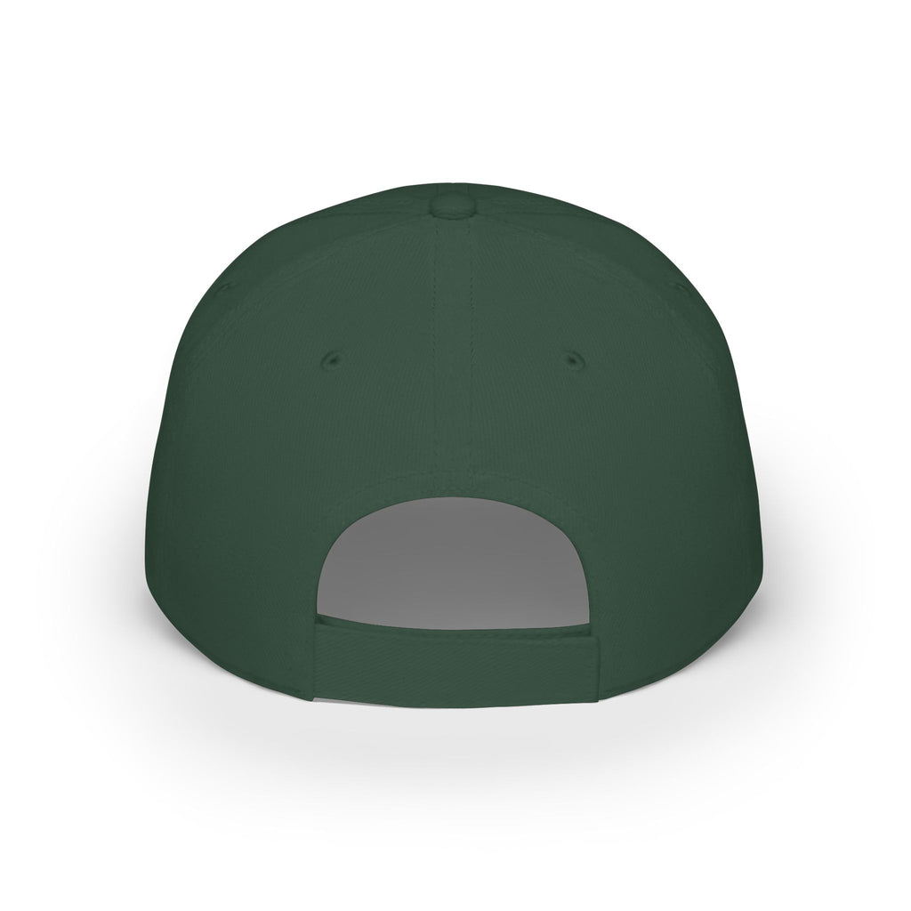 On The 9's Golf Low Profile Baseball Cap - Embroidered Red Golf Hat
