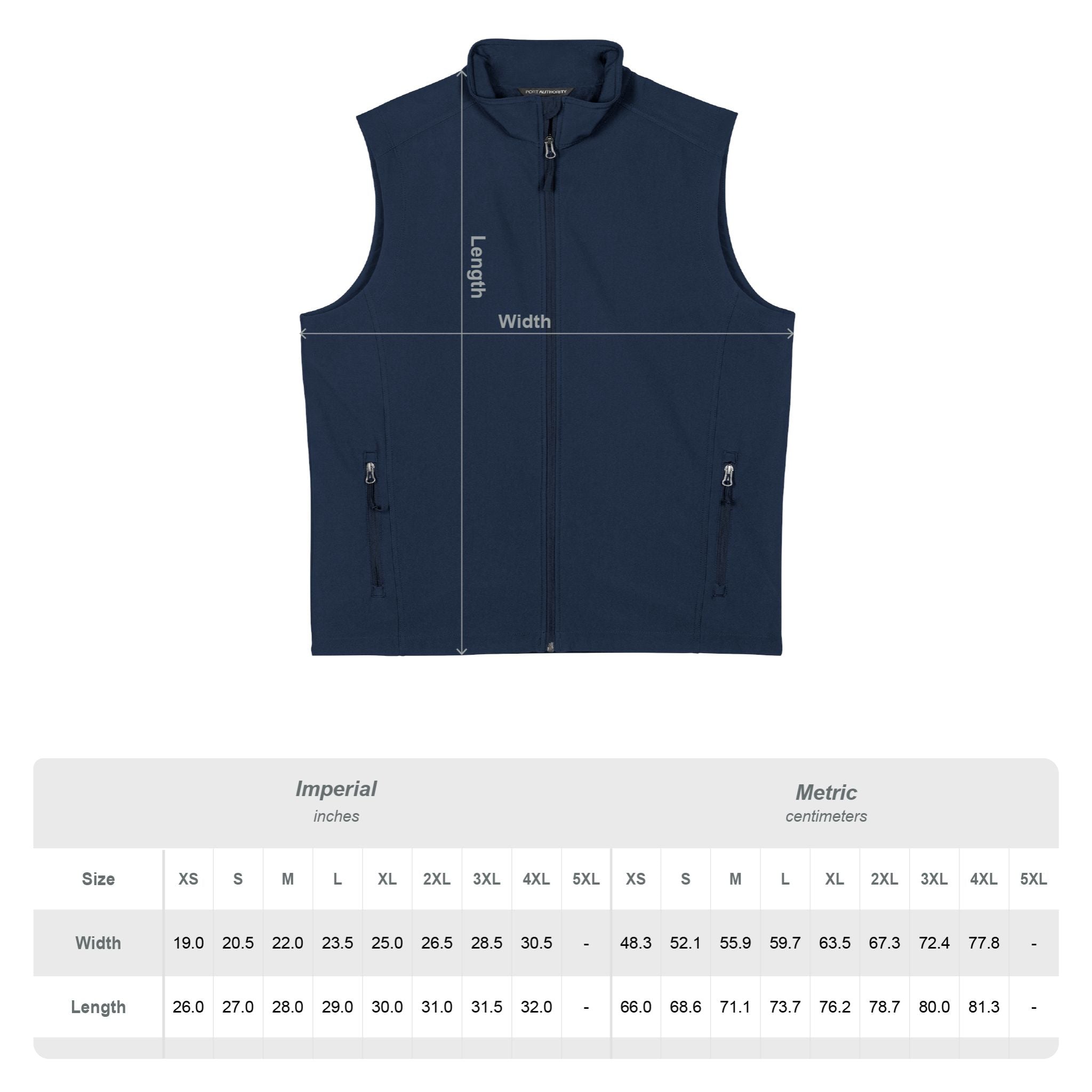 Men's Soft Shell Vest – Small Daisies Chest Logo