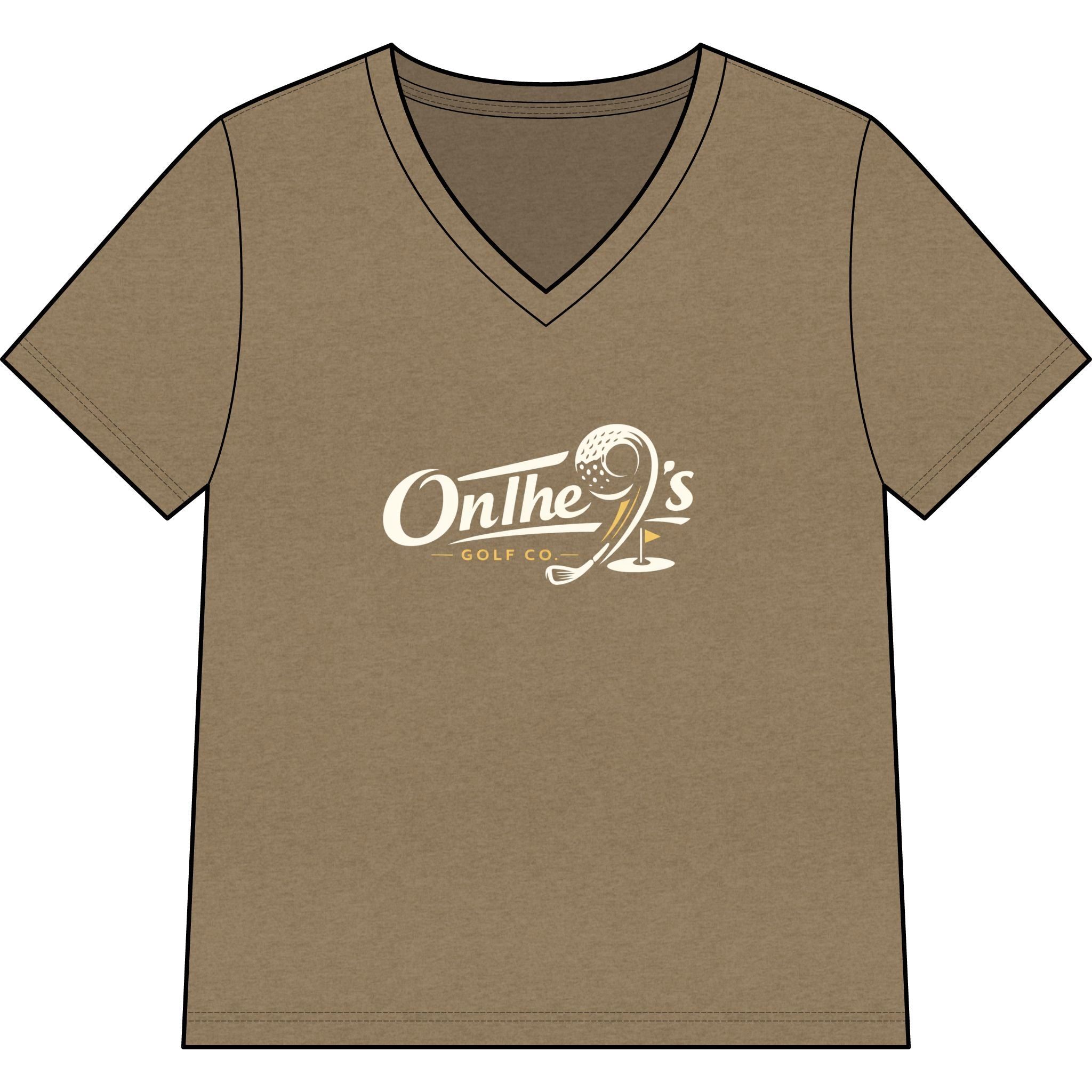 Women’s Relaxed Heather CVC V-Neck Tee