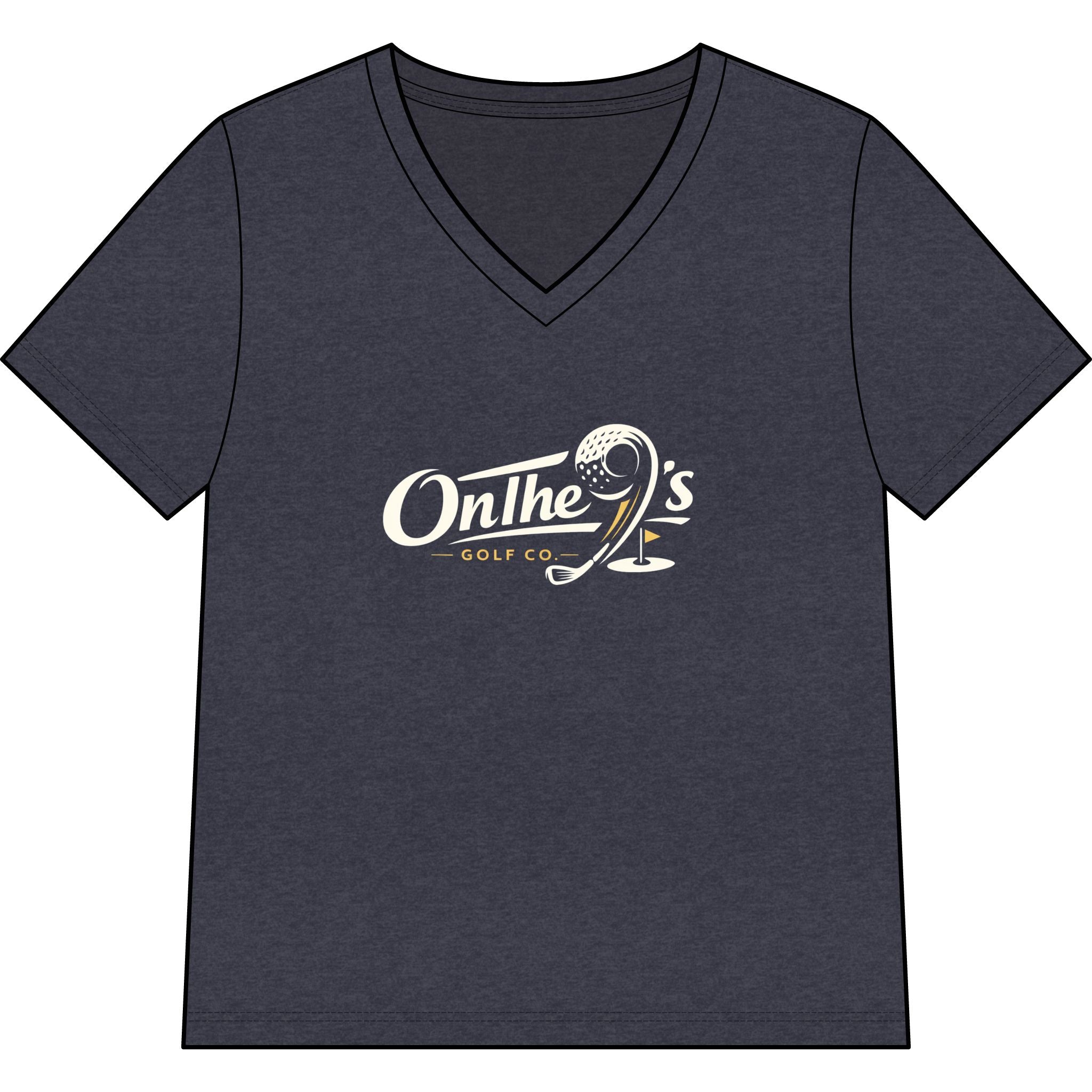 Women’s Relaxed Heather CVC V-Neck Tee