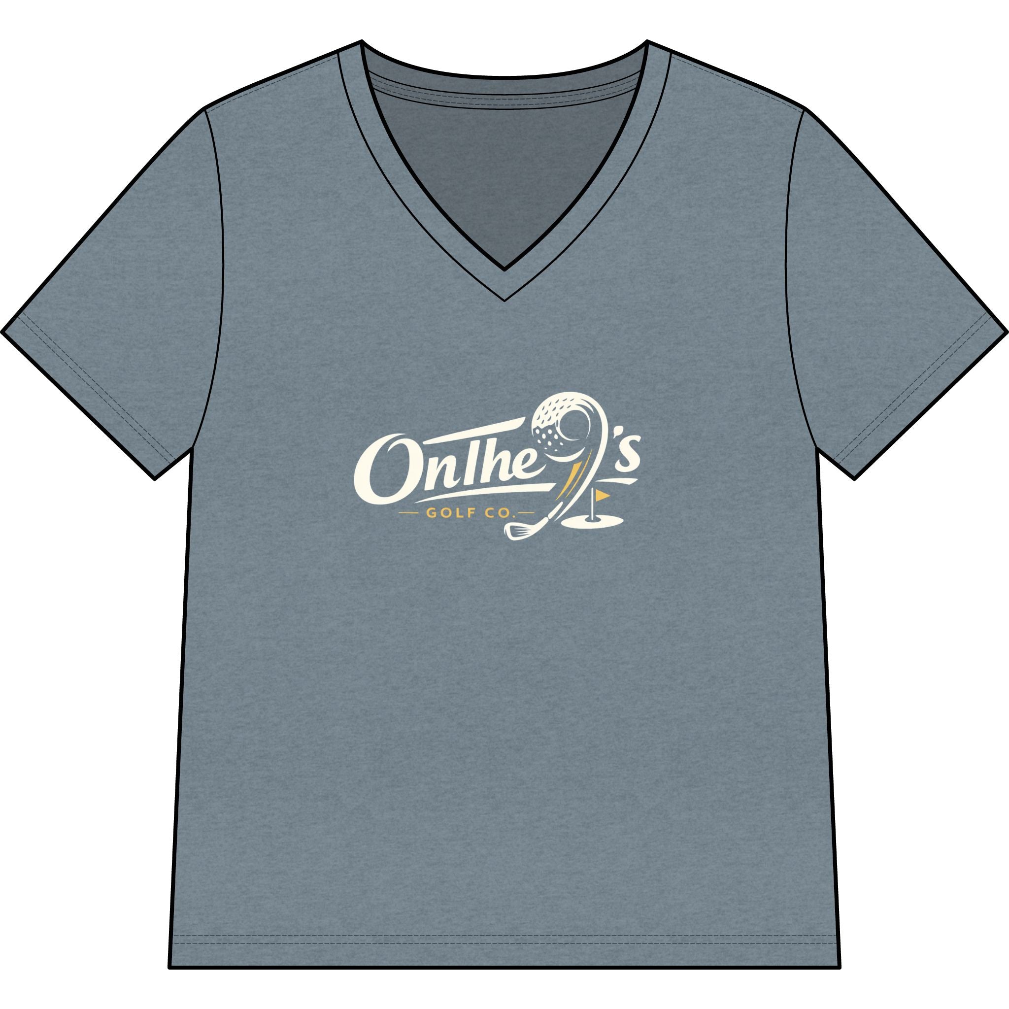 Women’s Relaxed Heather CVC V-Neck Tee